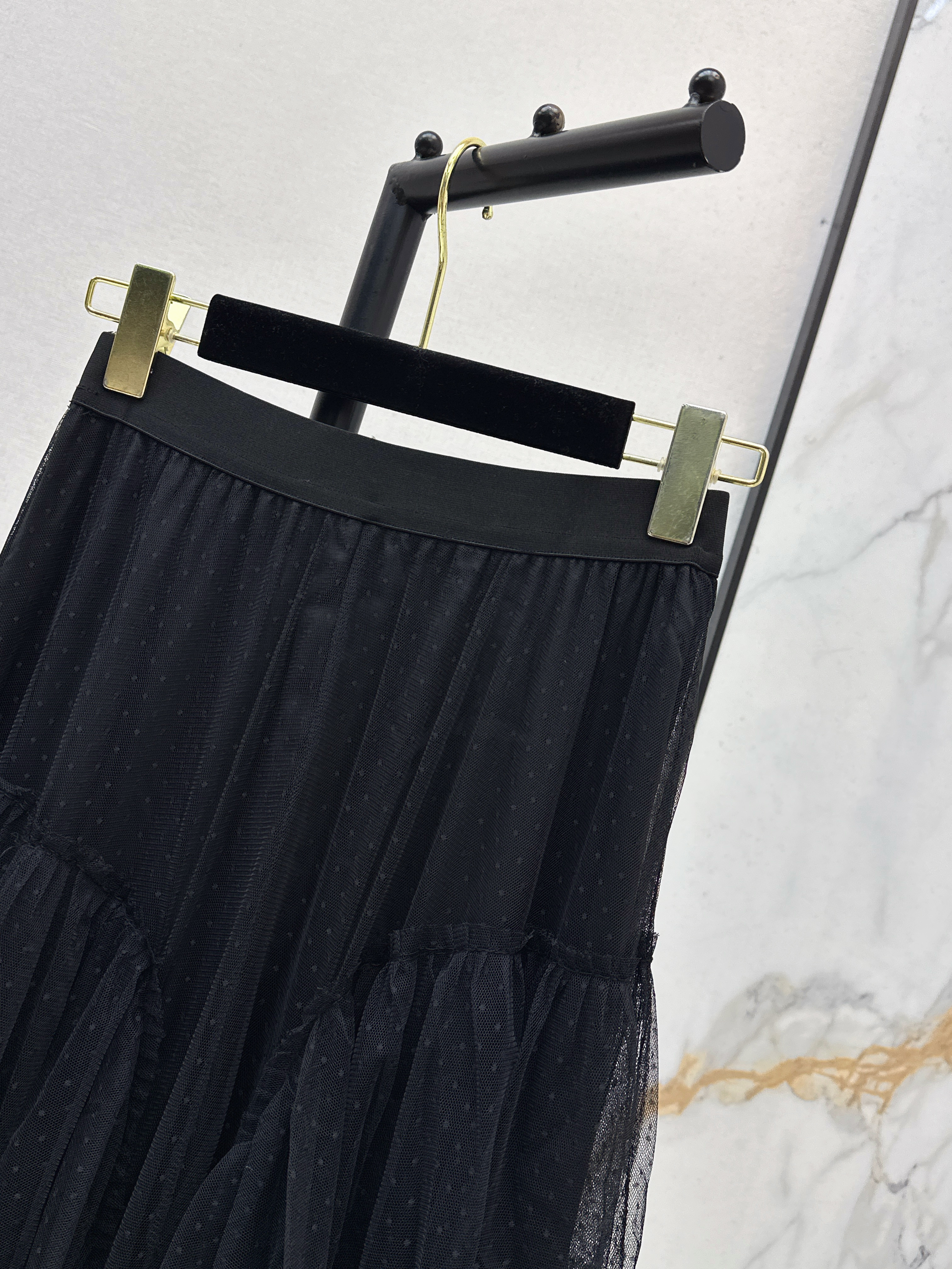 Chan 26ss mesh skirt
