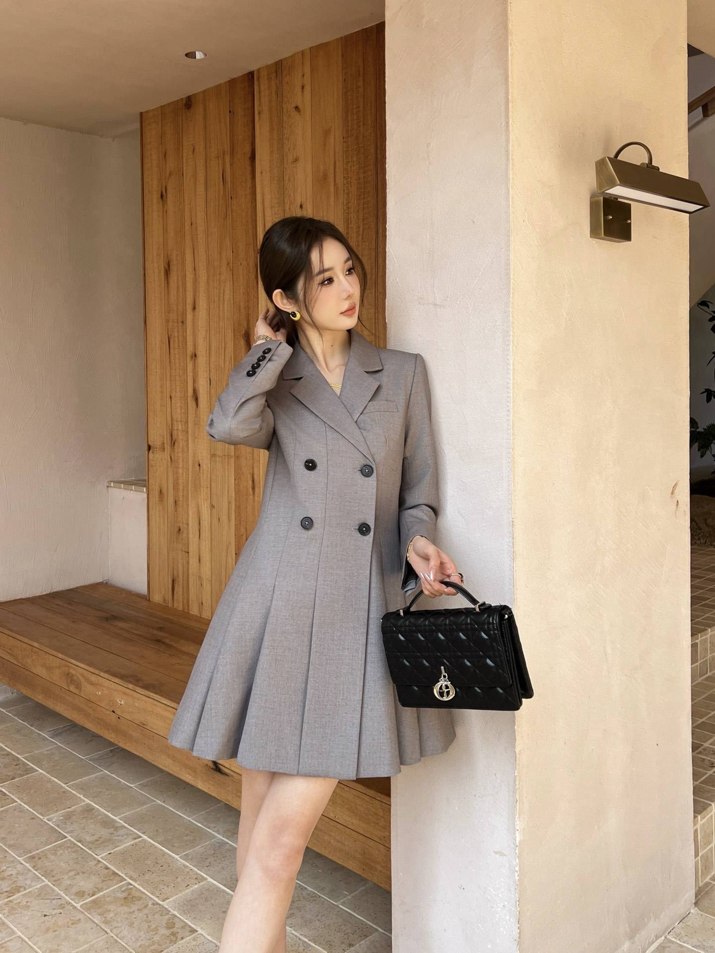CD 26fw peplum dress