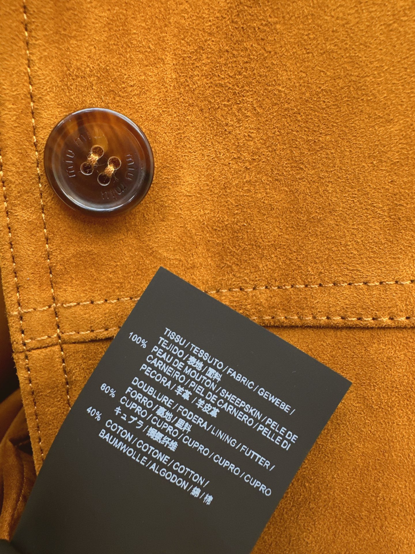 Miu 26fw leather jacket