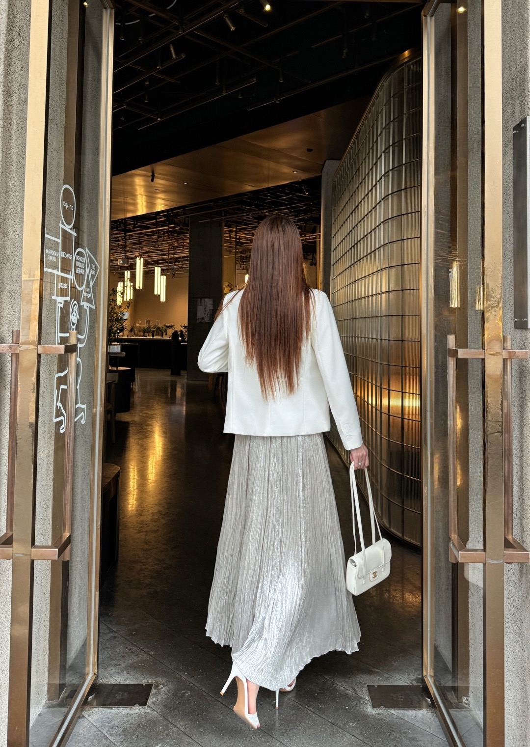 Chan 26fw pleated skirt