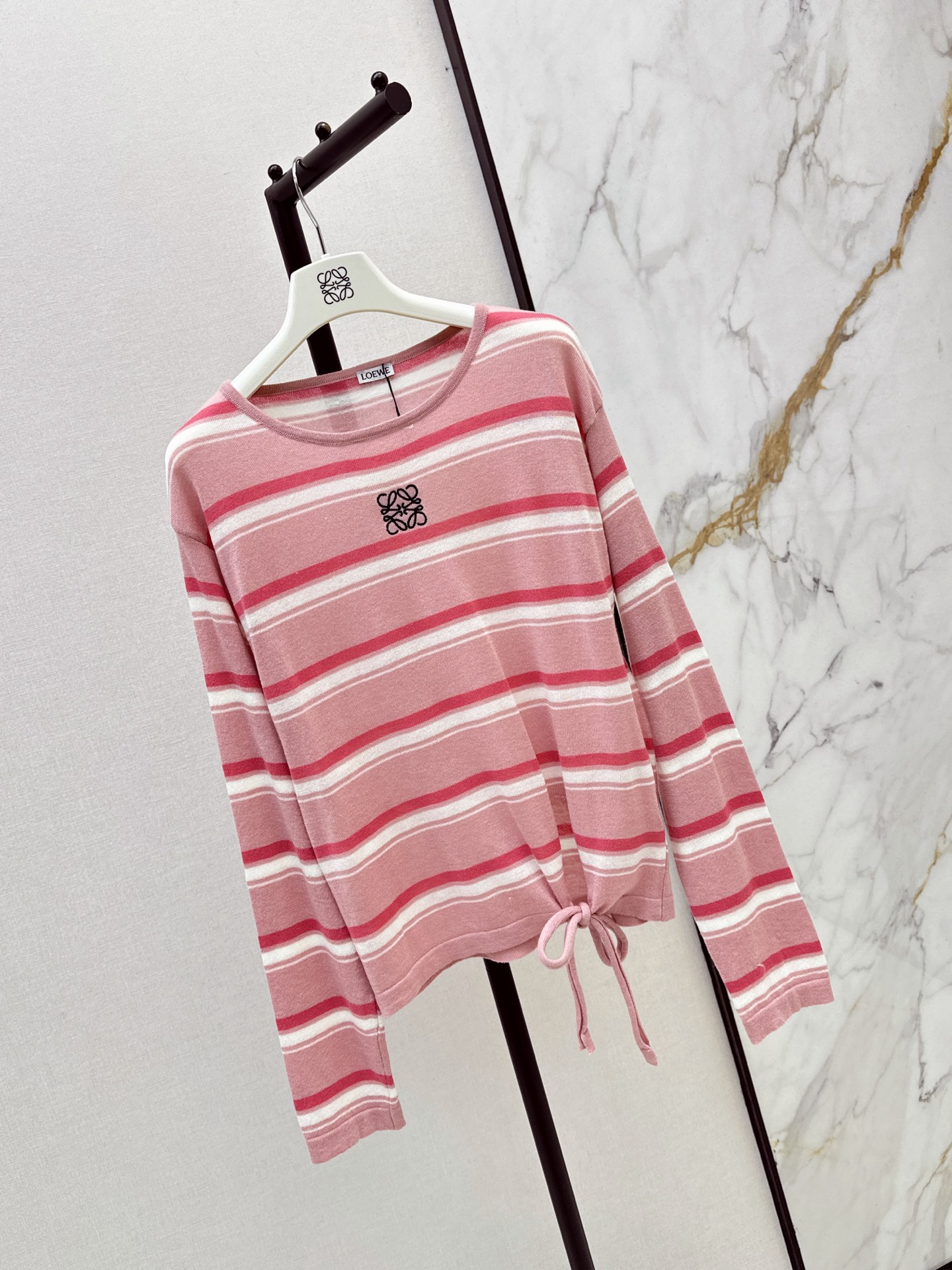 Loe 26ss stripe wool knitwear