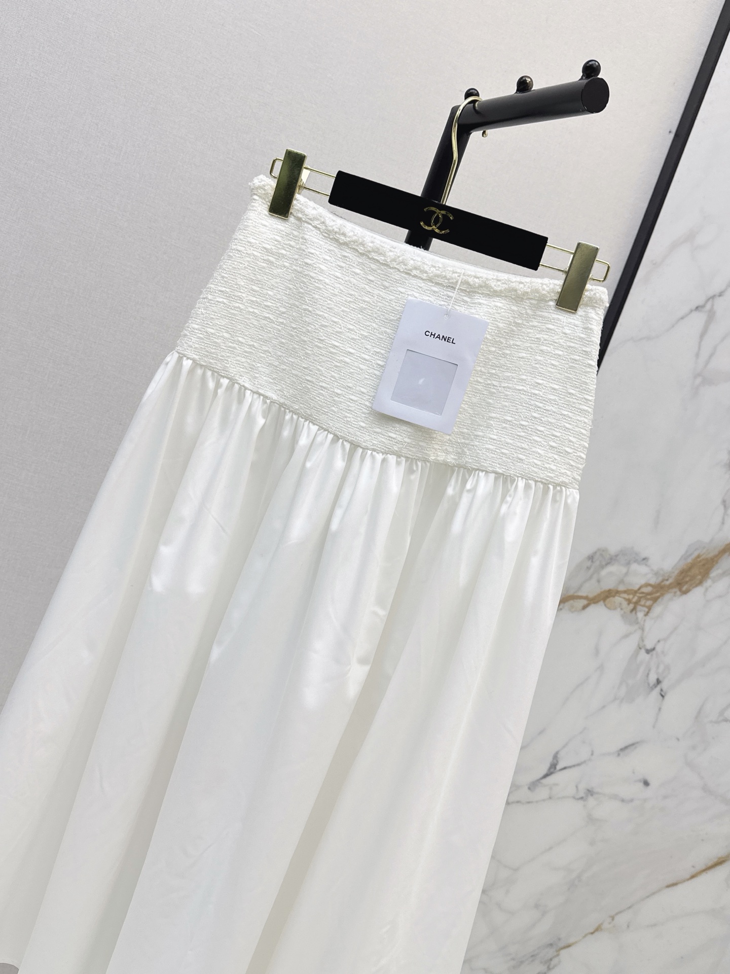 Chan 26fw woven contract skirt