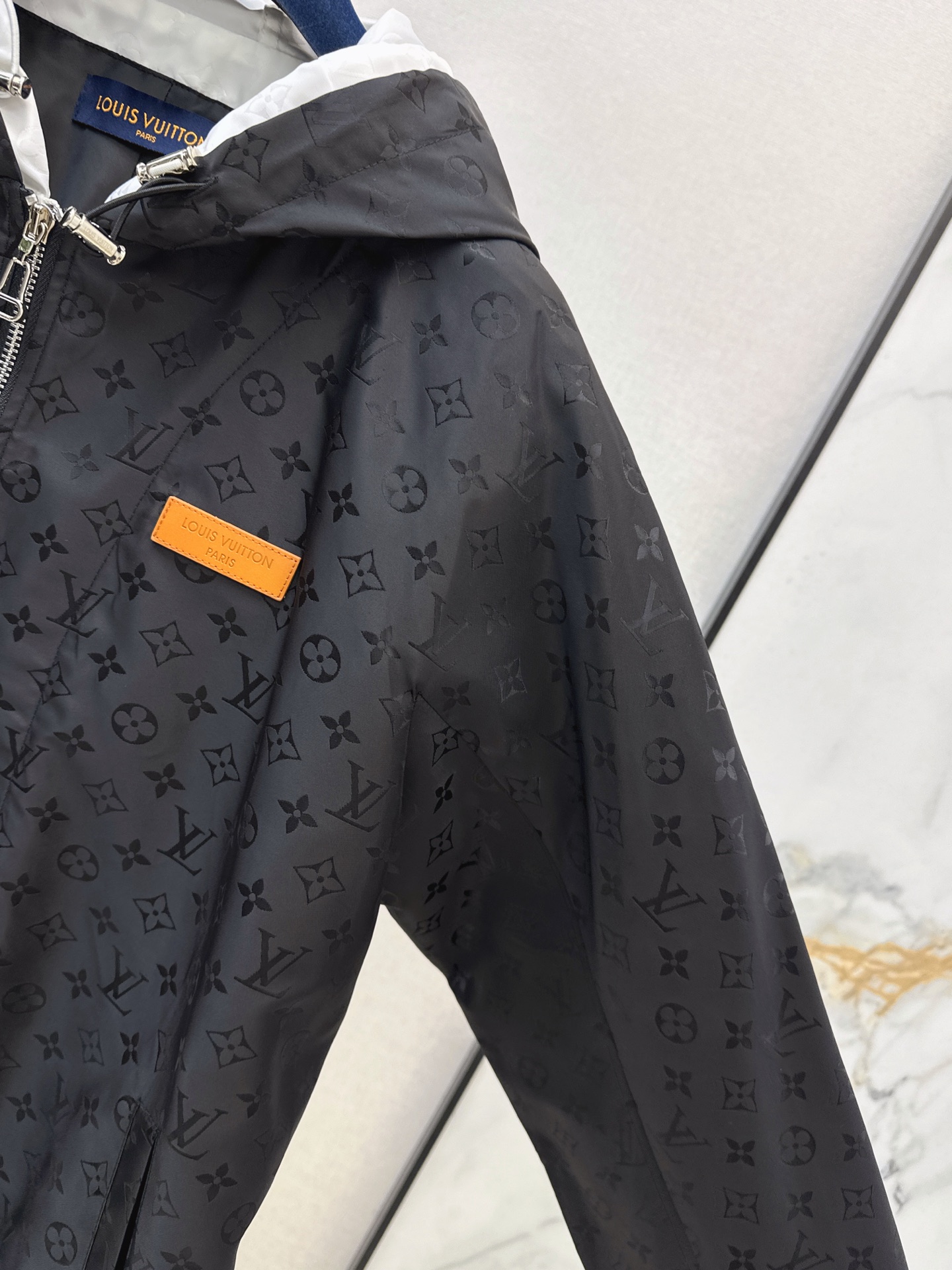 Loui 26fw jacquard hooded jacket