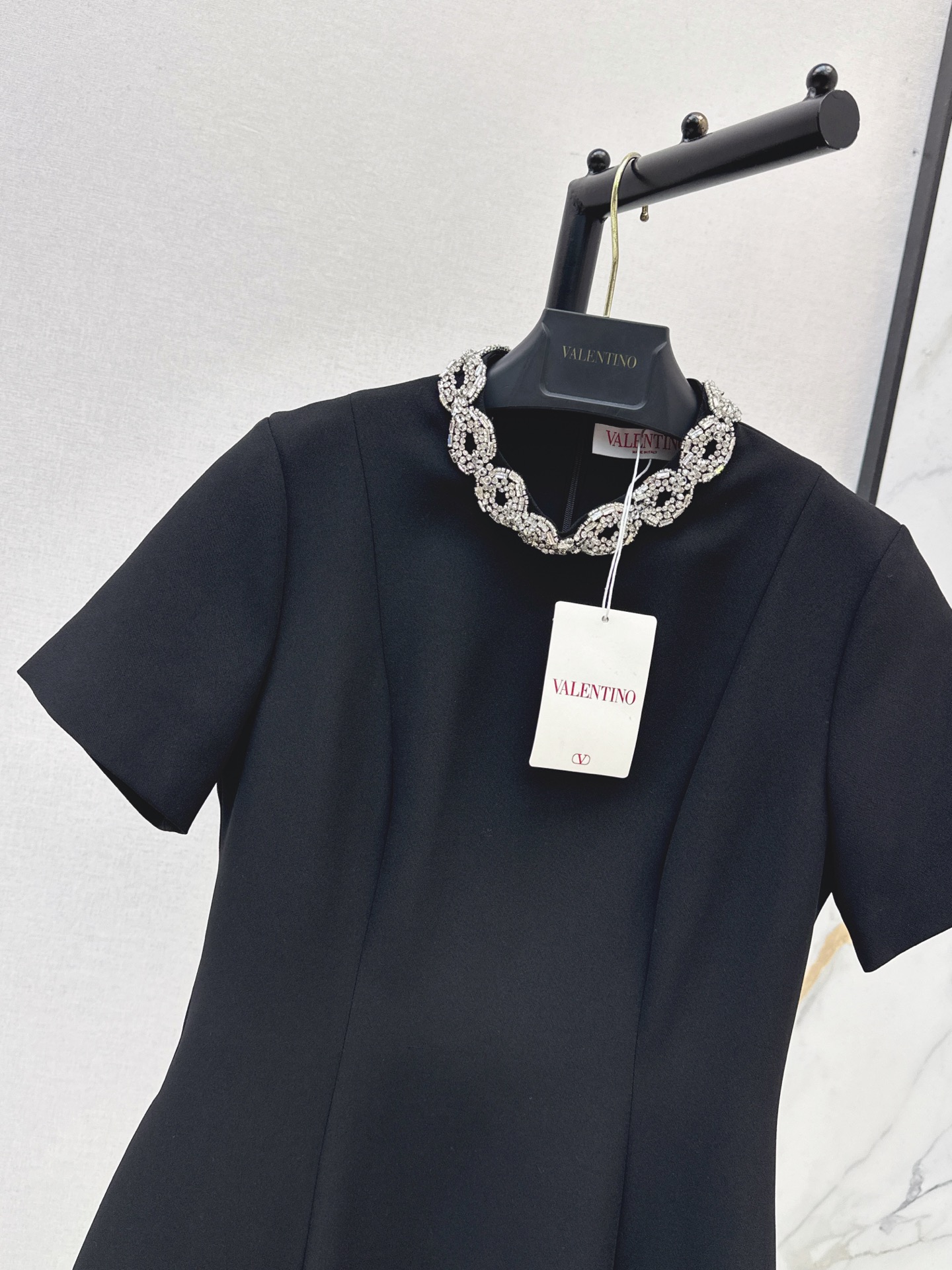 Valen 26fw rhinestone dress