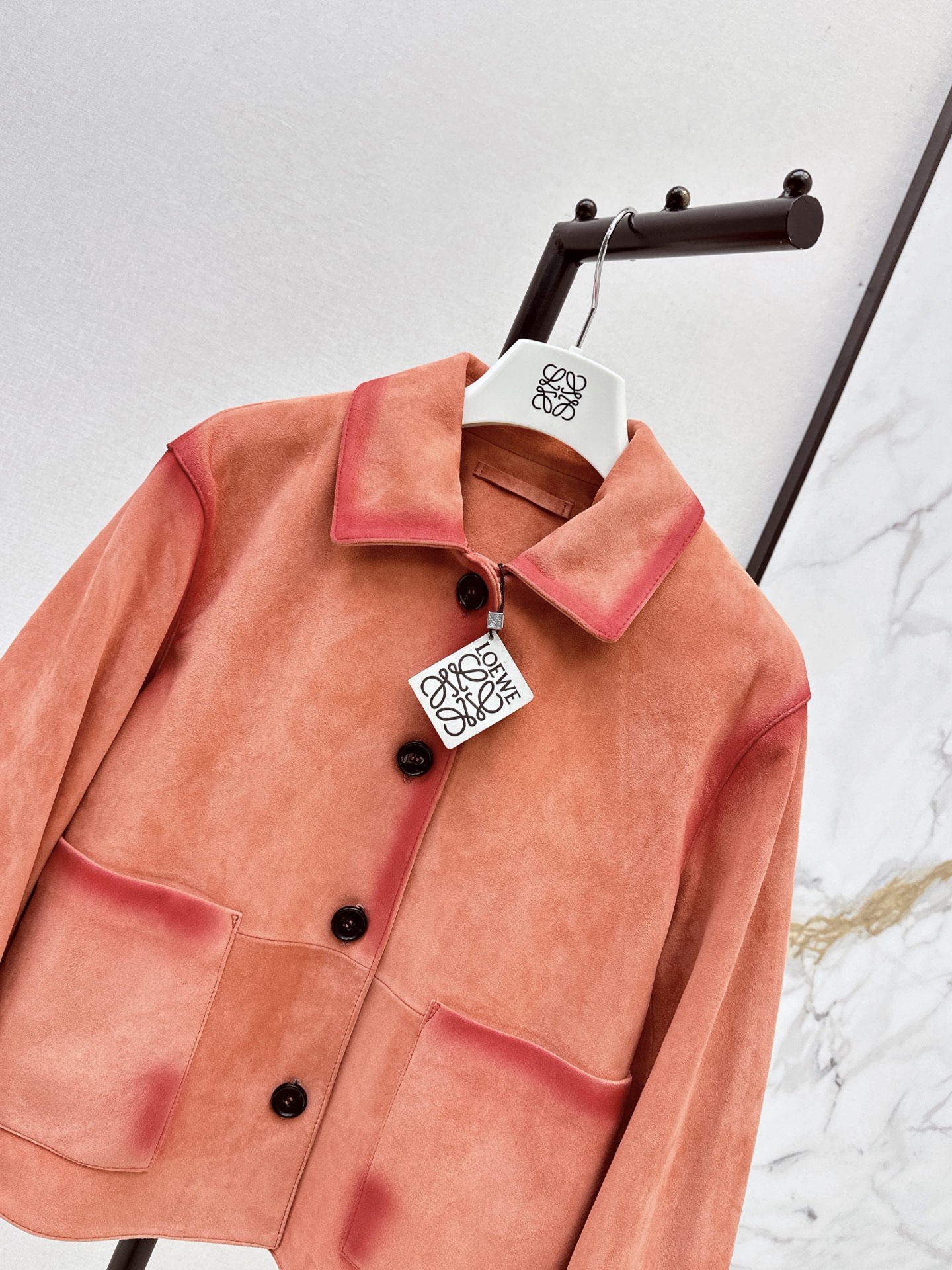 Loe 26fw suede leather jacket