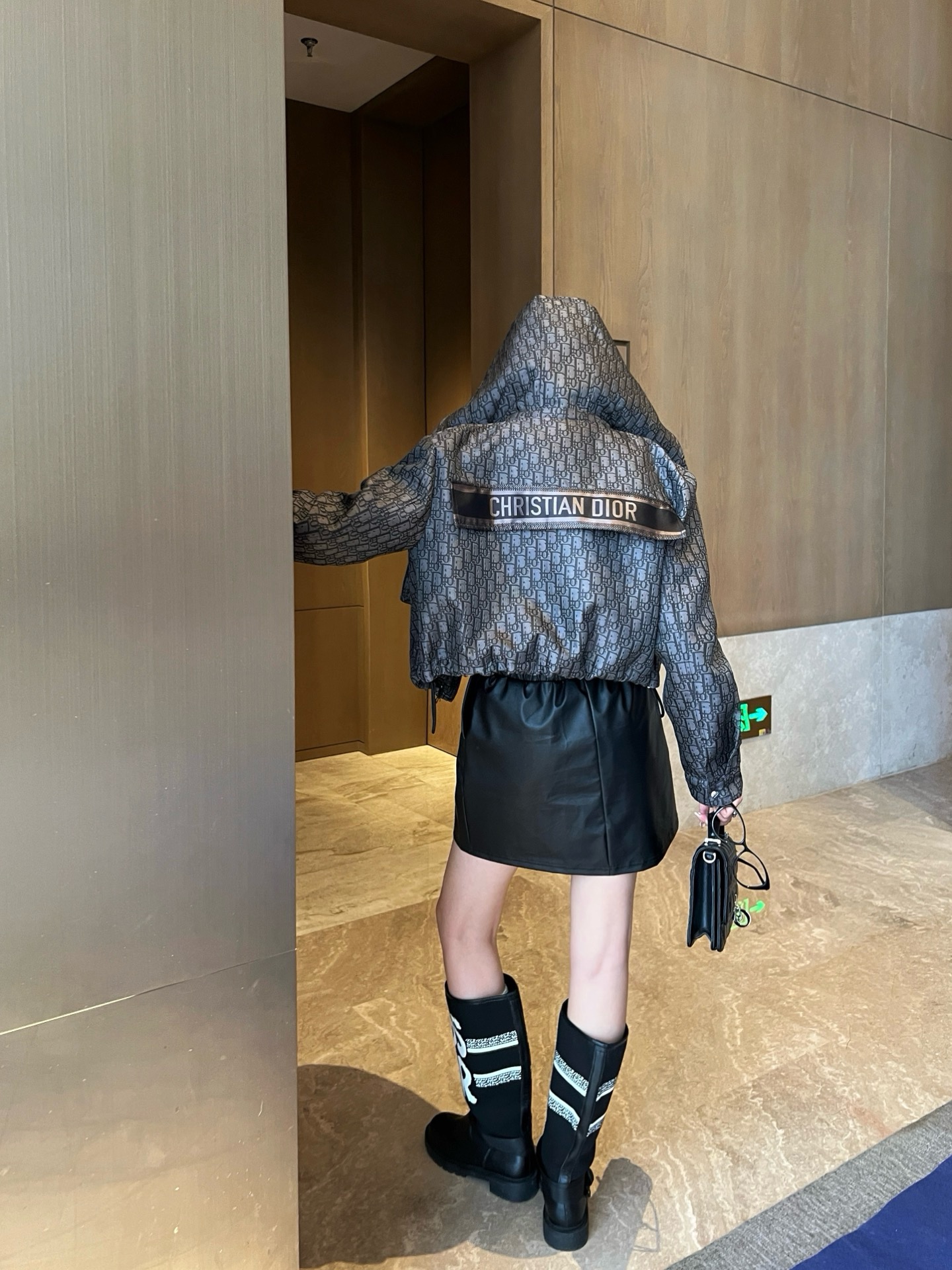 CD 26fw jacquard cropped jacket