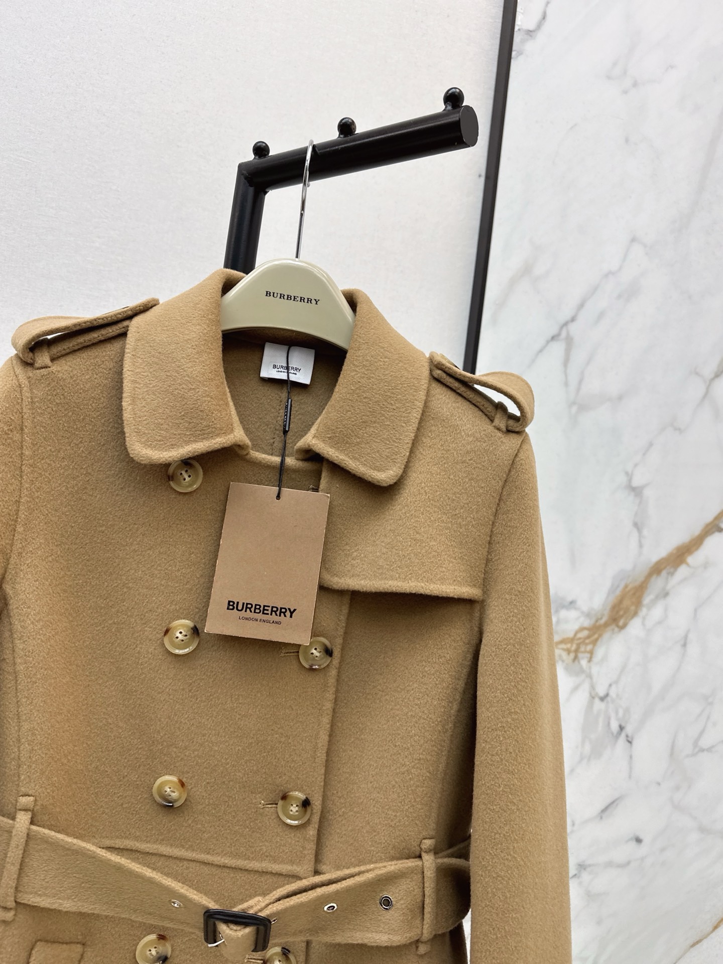 Bur 25fw double button trench coats