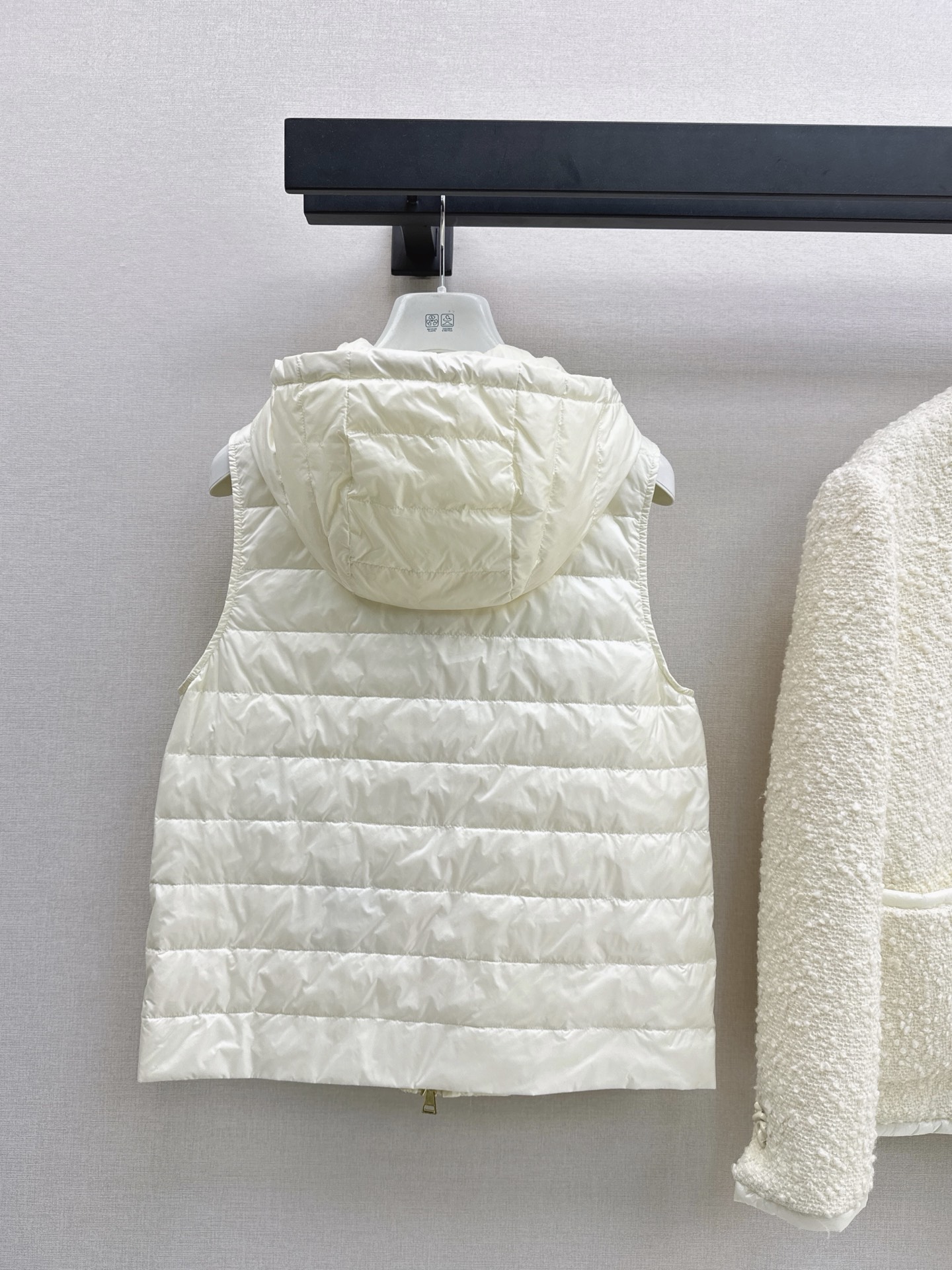 Monc 26fw tweed jacket down vest sets
