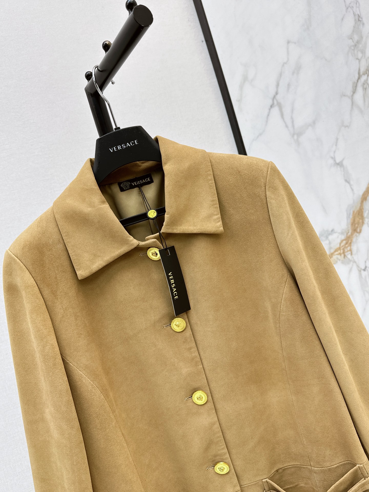 Ver 26fw suede long jacket