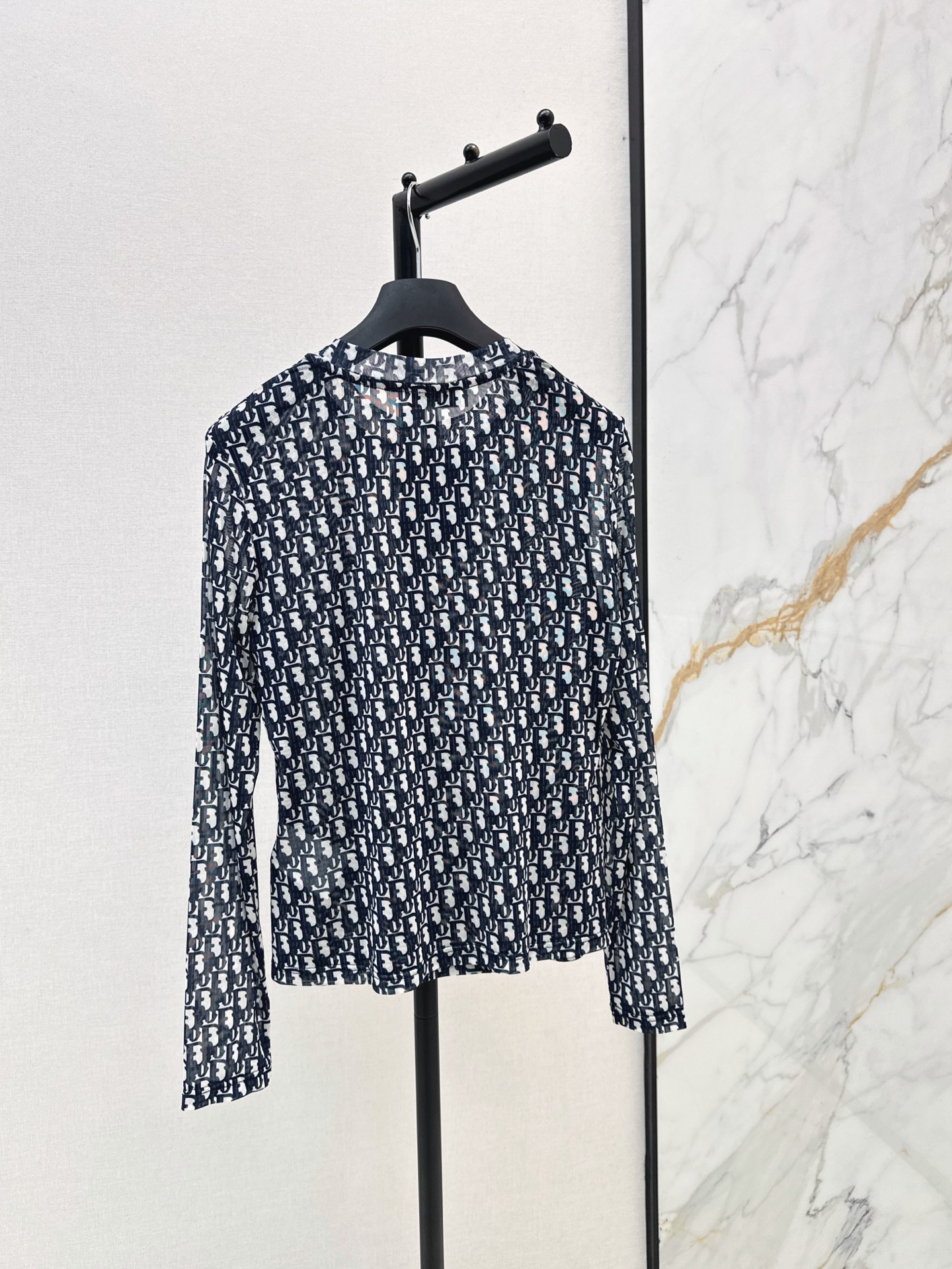CD 26fw print mesh basic tee