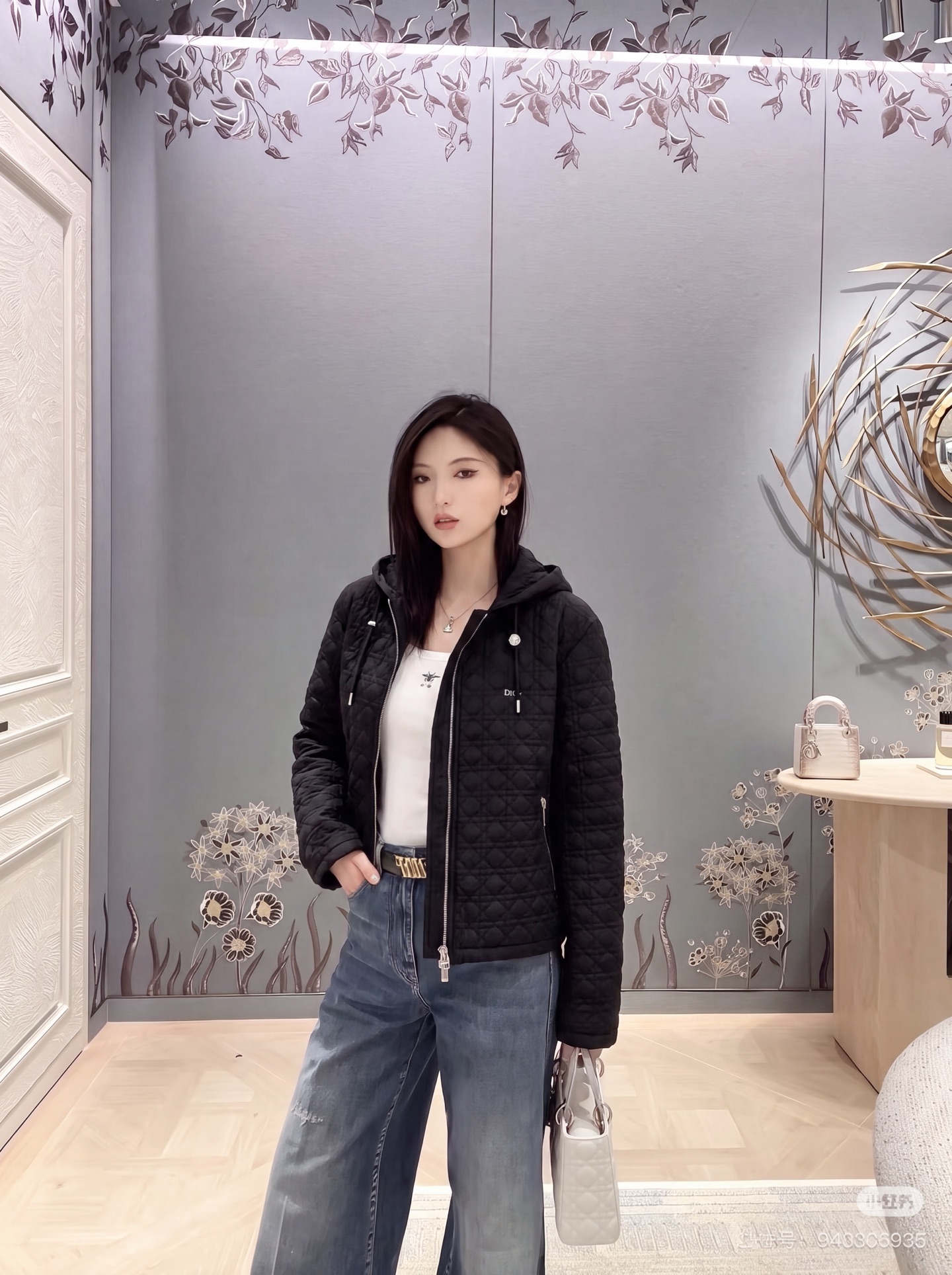 CD 26fw hooded padded jacket