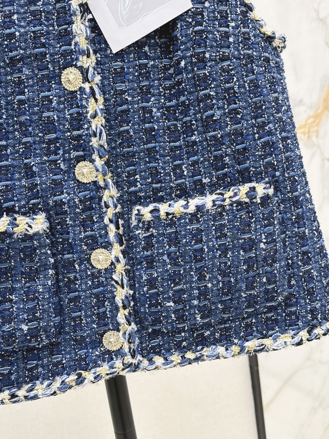 Chan 26fw Tweed Sleeveless Vest