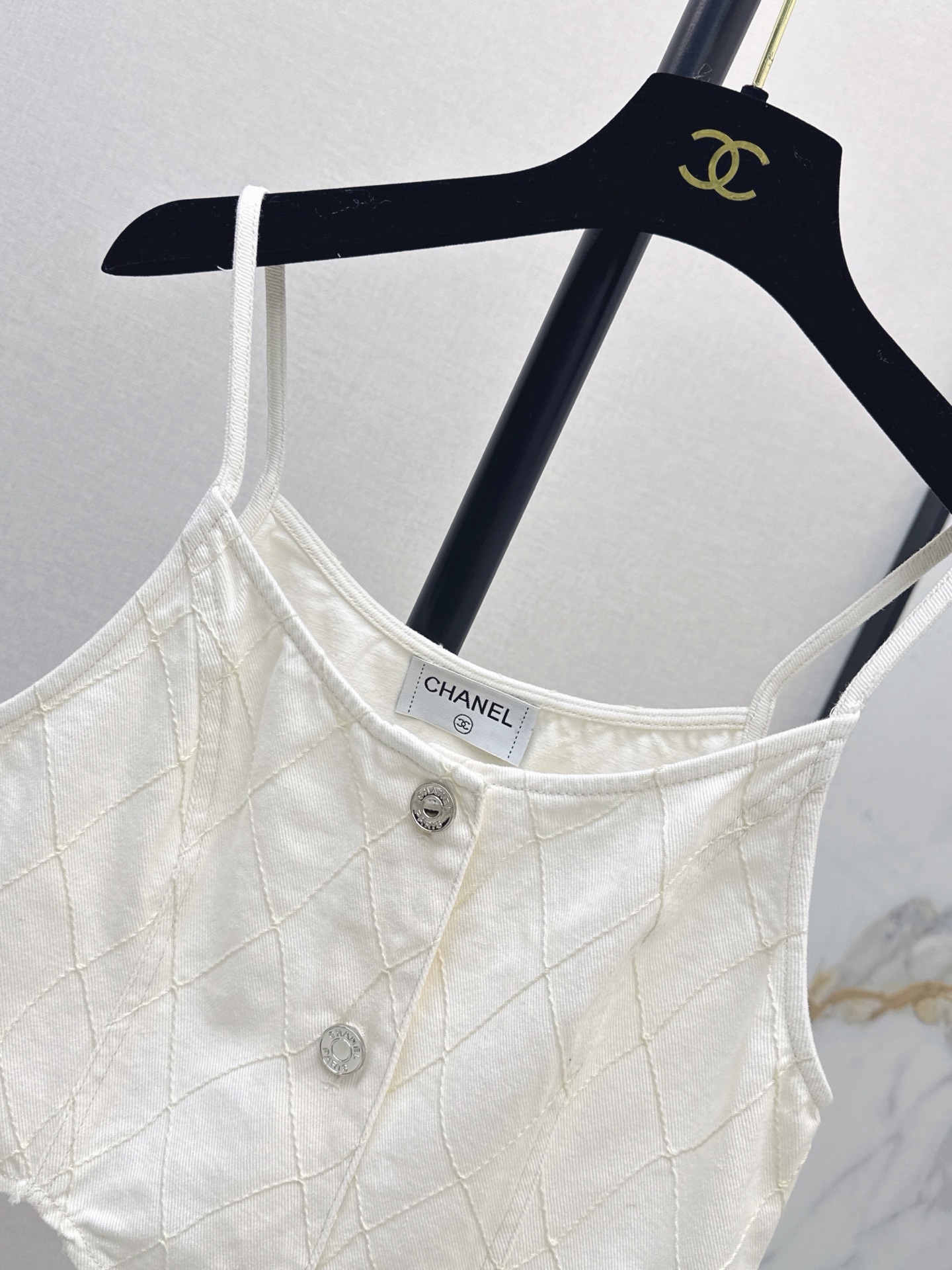 Chan 26fw denim camisole