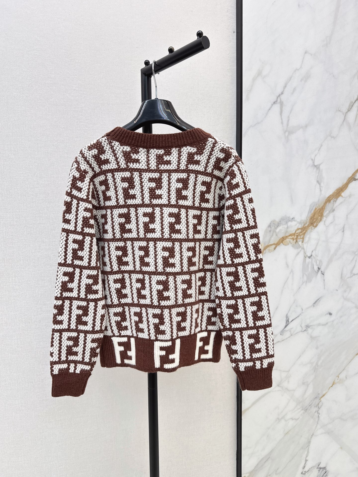 Fen 26fw jacquard sweater