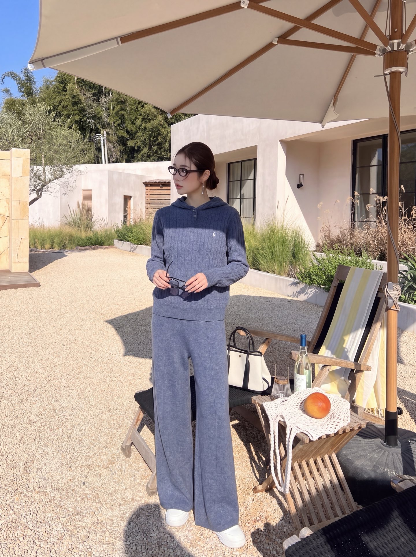 Ralp 26fw woll sweater pants sets