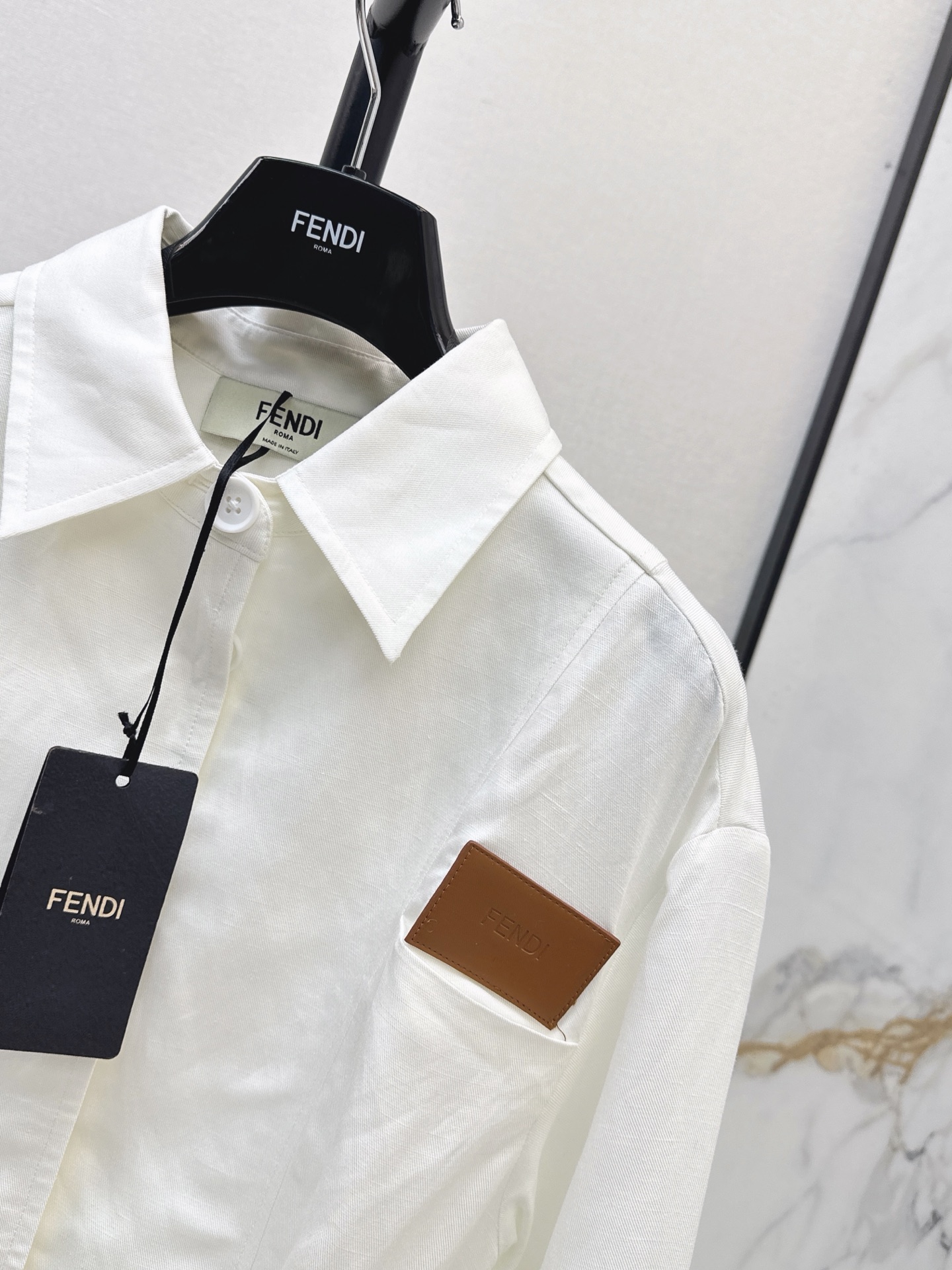 Fend 26fw belted shirt