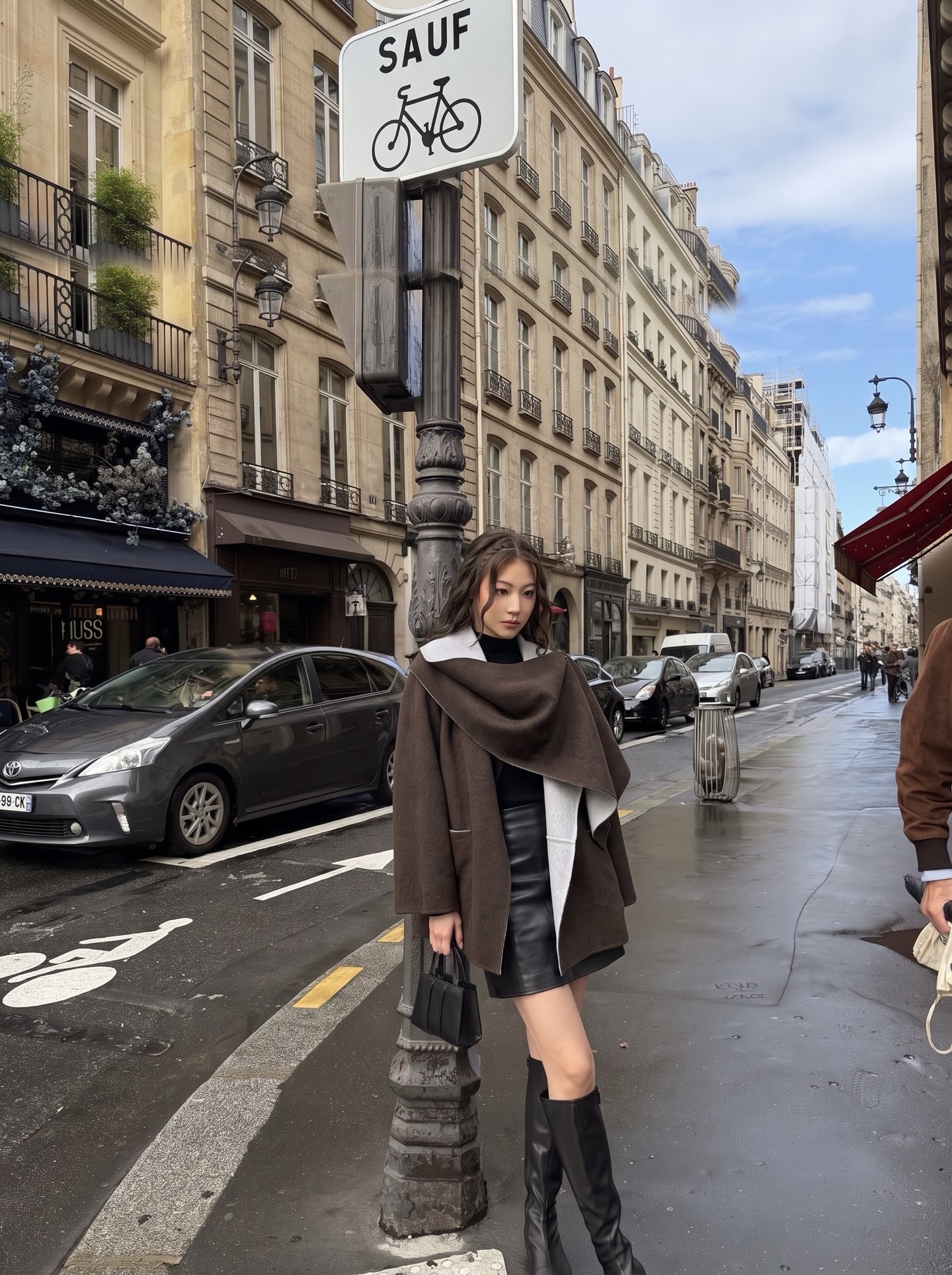 Max 26fw cropped woolen overcoats
