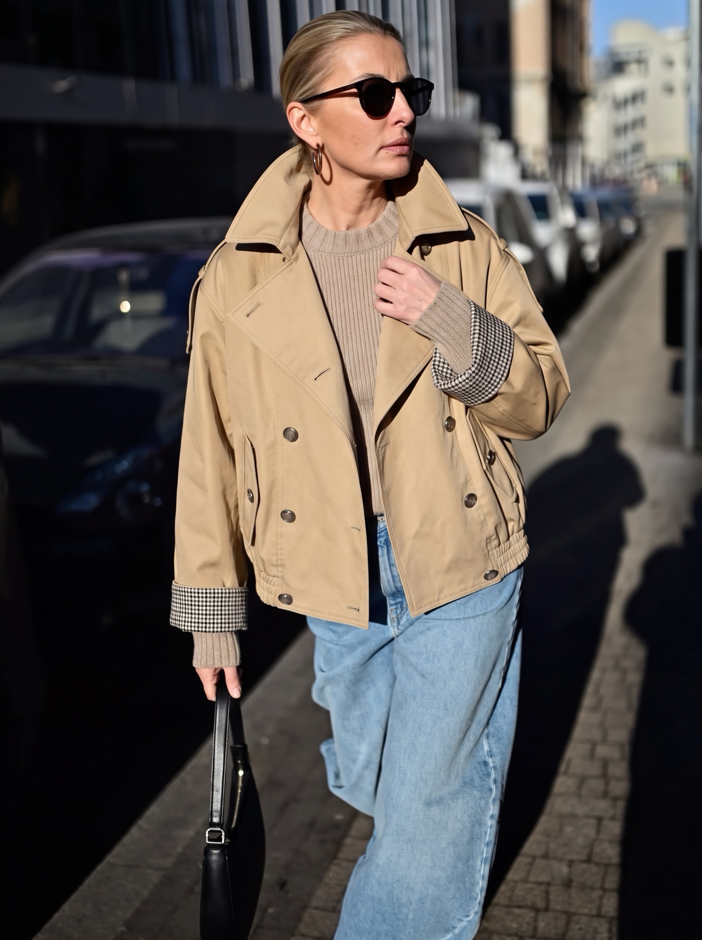 Brun 26fw cropped trench coats