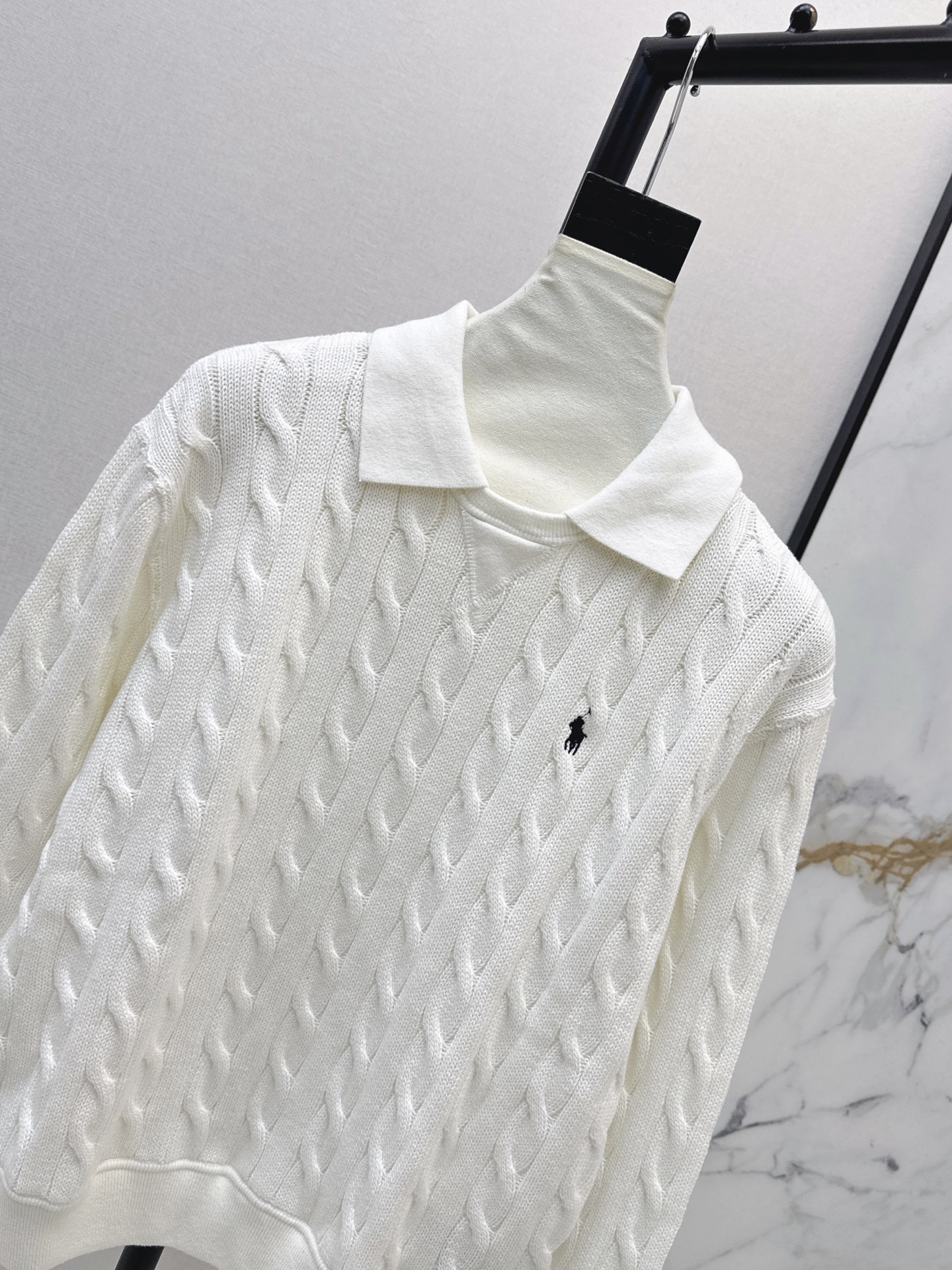 Ralp 26fw cable knit top