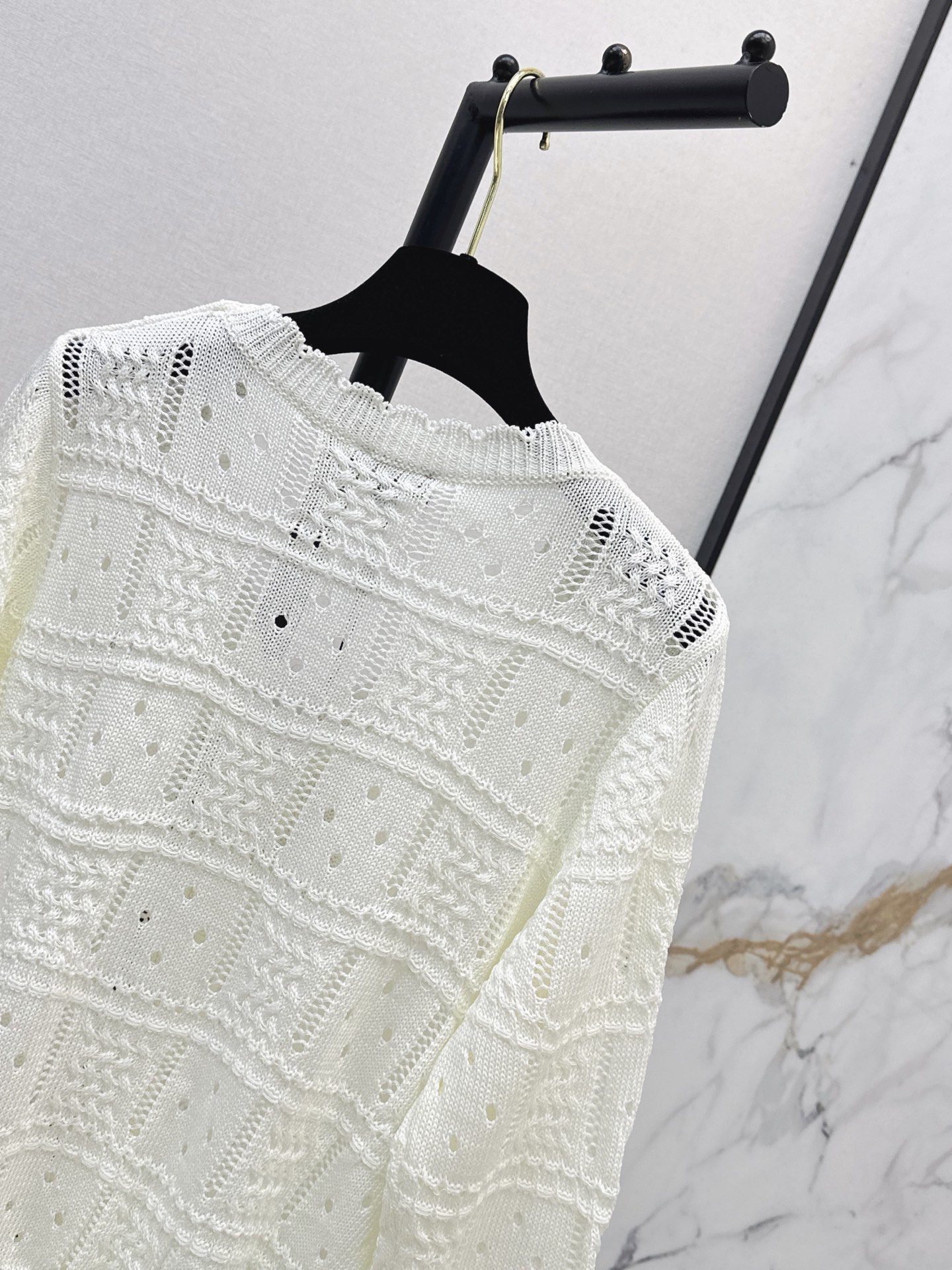 Chan 26fw jacquard knit cardigan