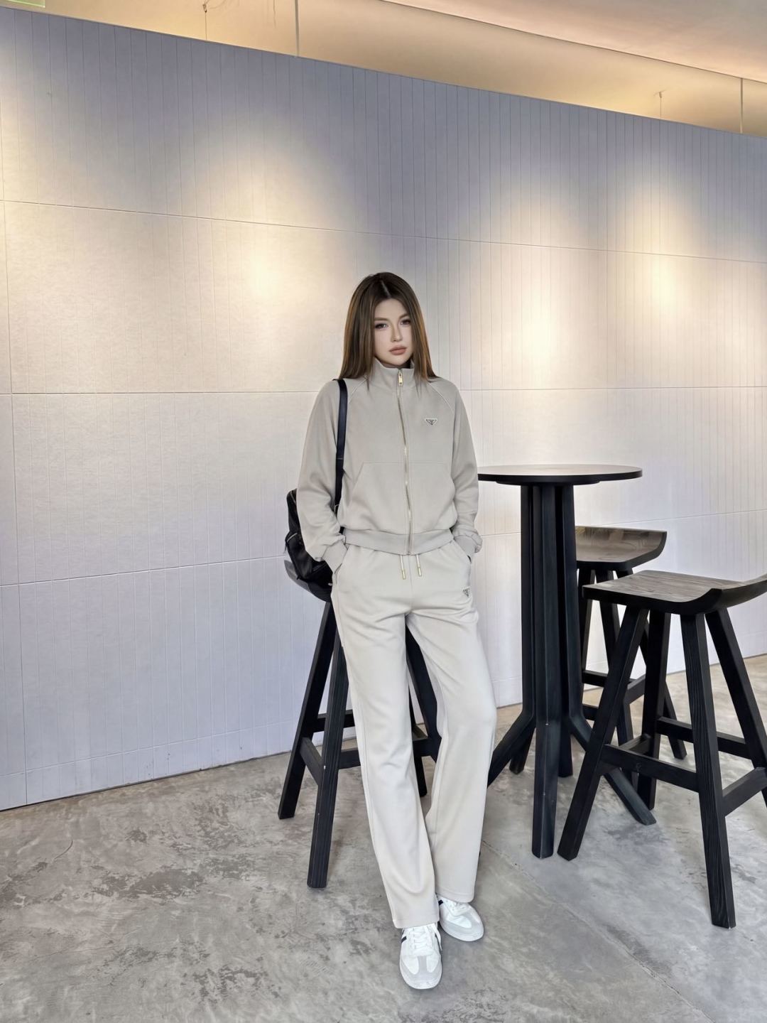Pra 26fw casual jacket pants sets