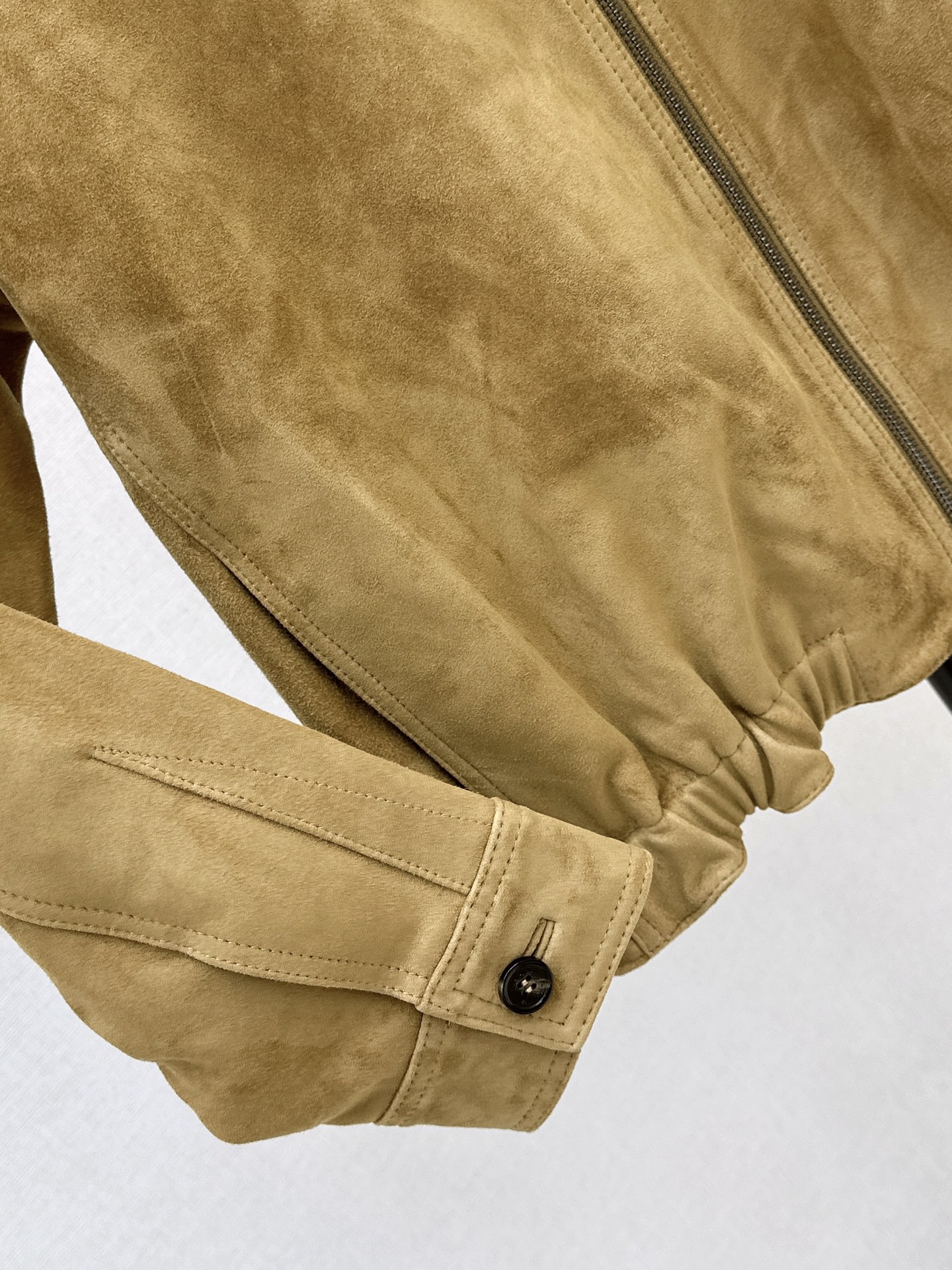 Pra 26fw suede leather jacket