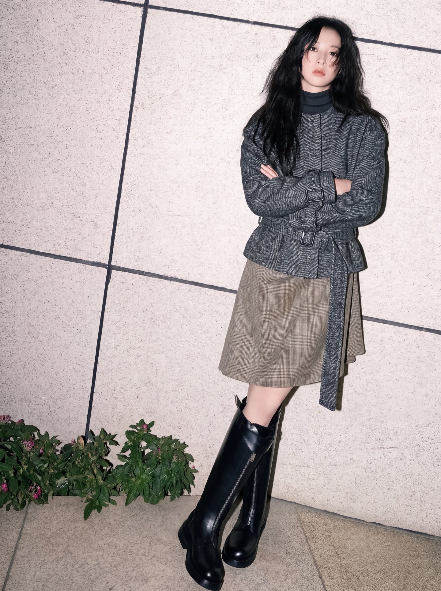 Alex 26fw belted jacket