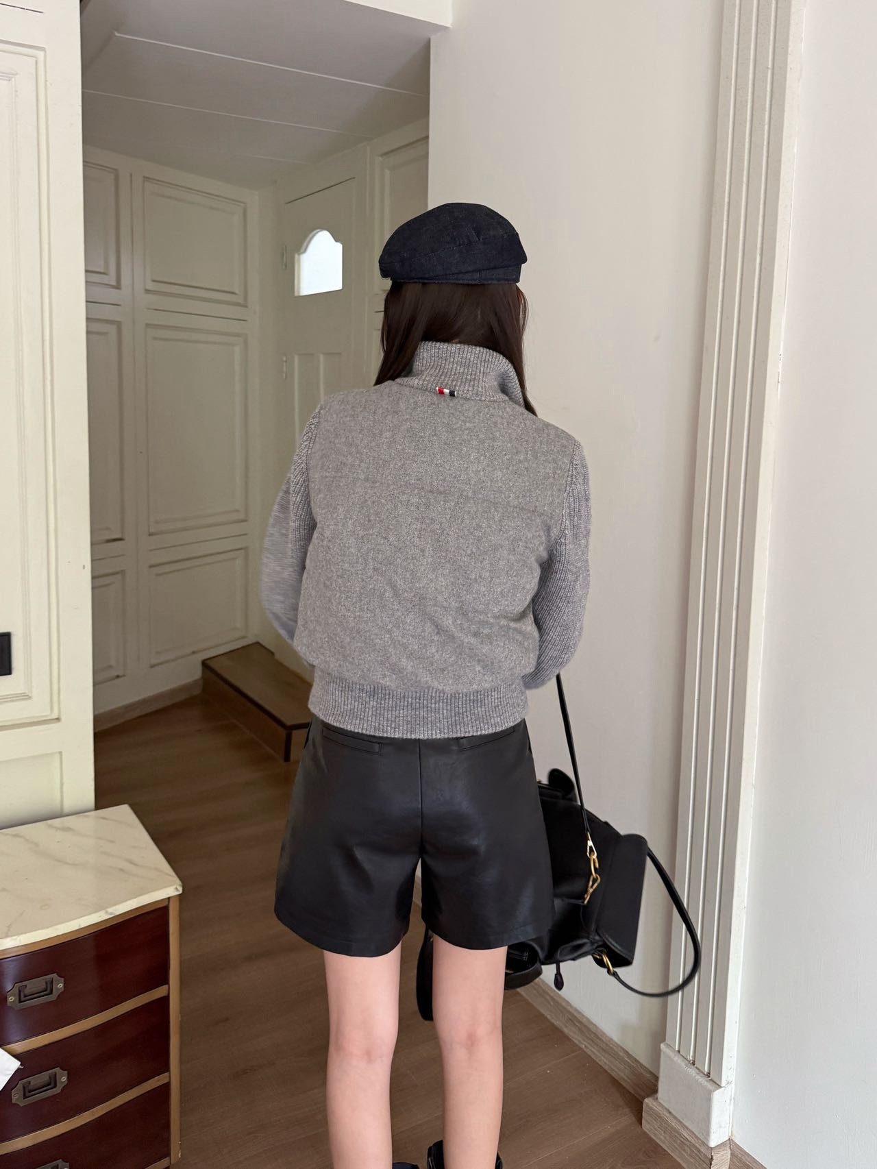 Thom 26fw knit contract down jacket