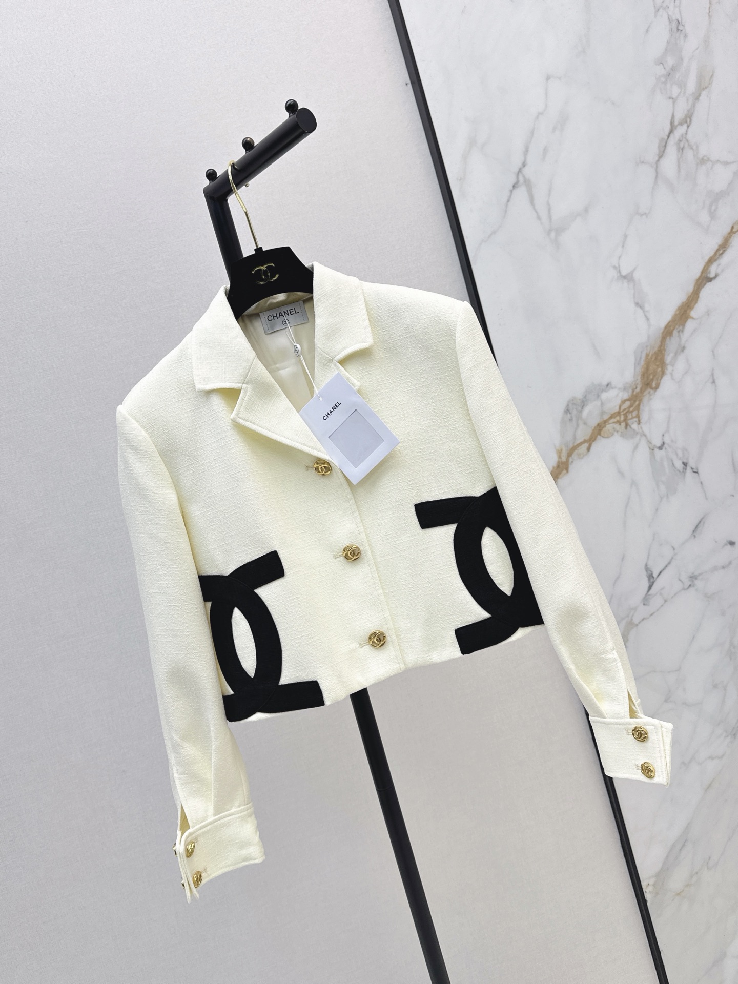 Chan 26fw cropped woven jacket