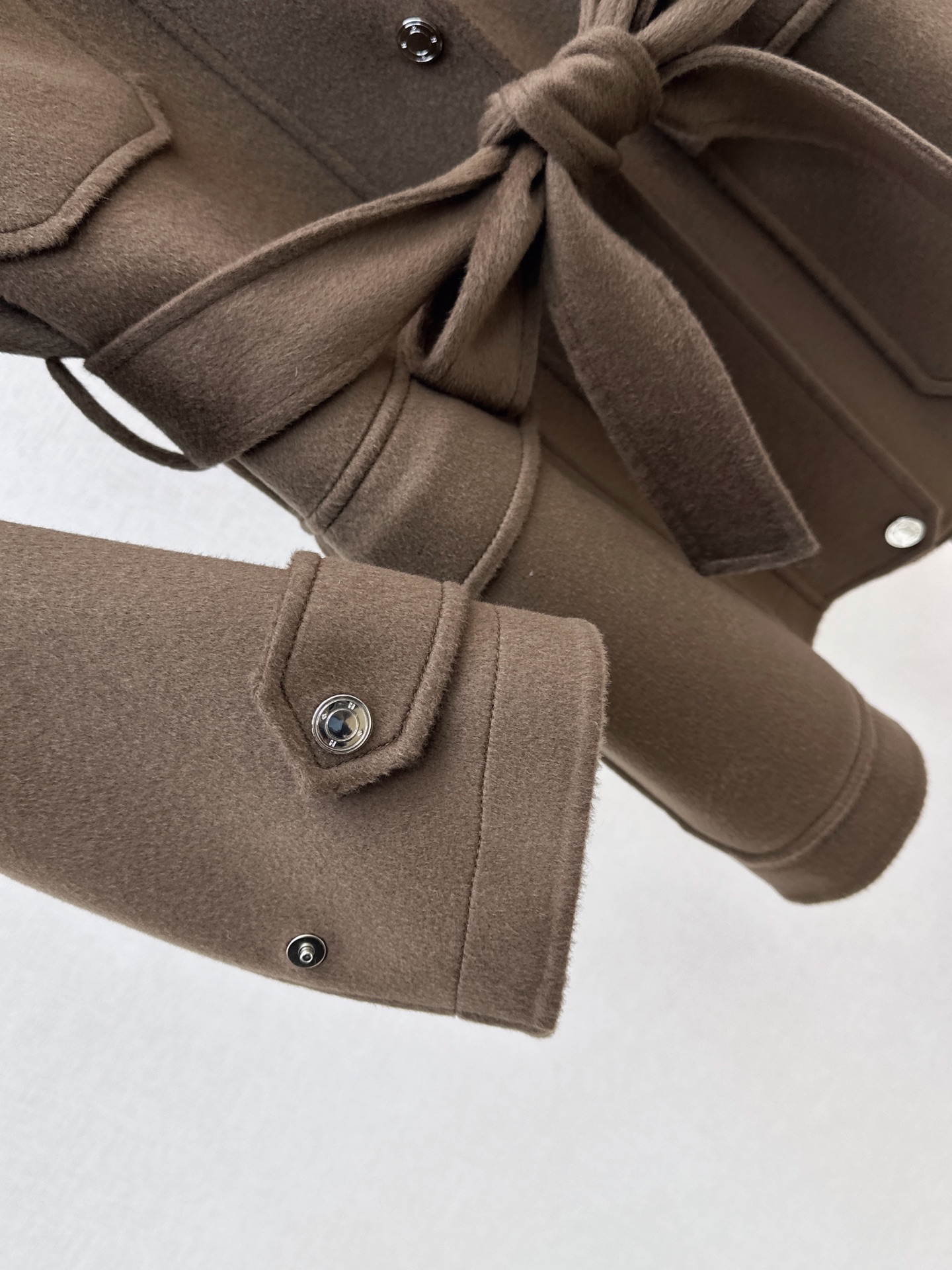 Her 26fw woolen belted jacket