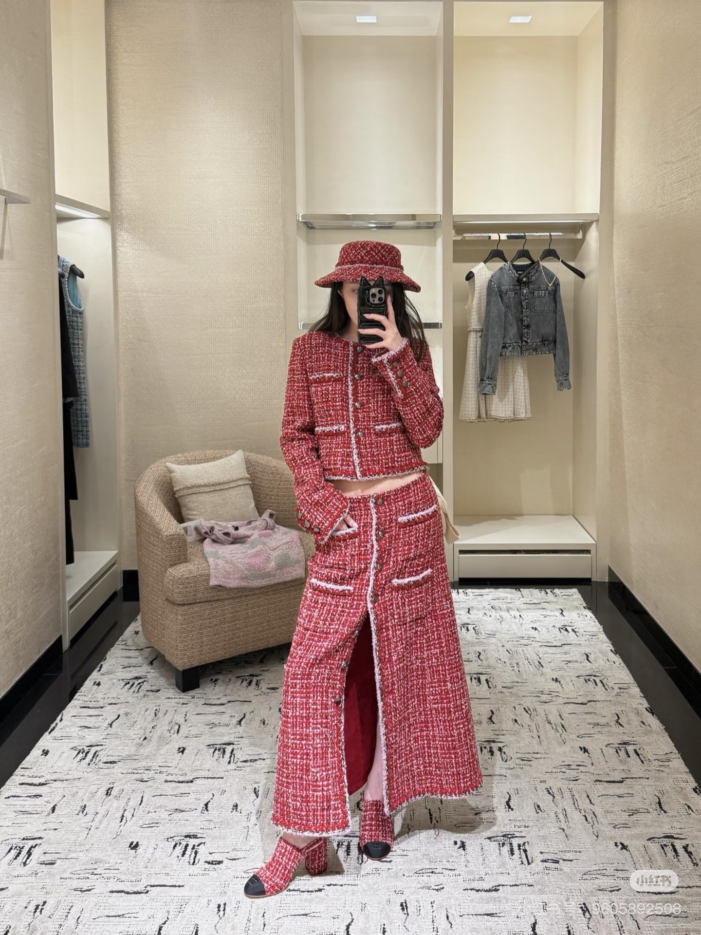 Chan 26fw tweed skirt