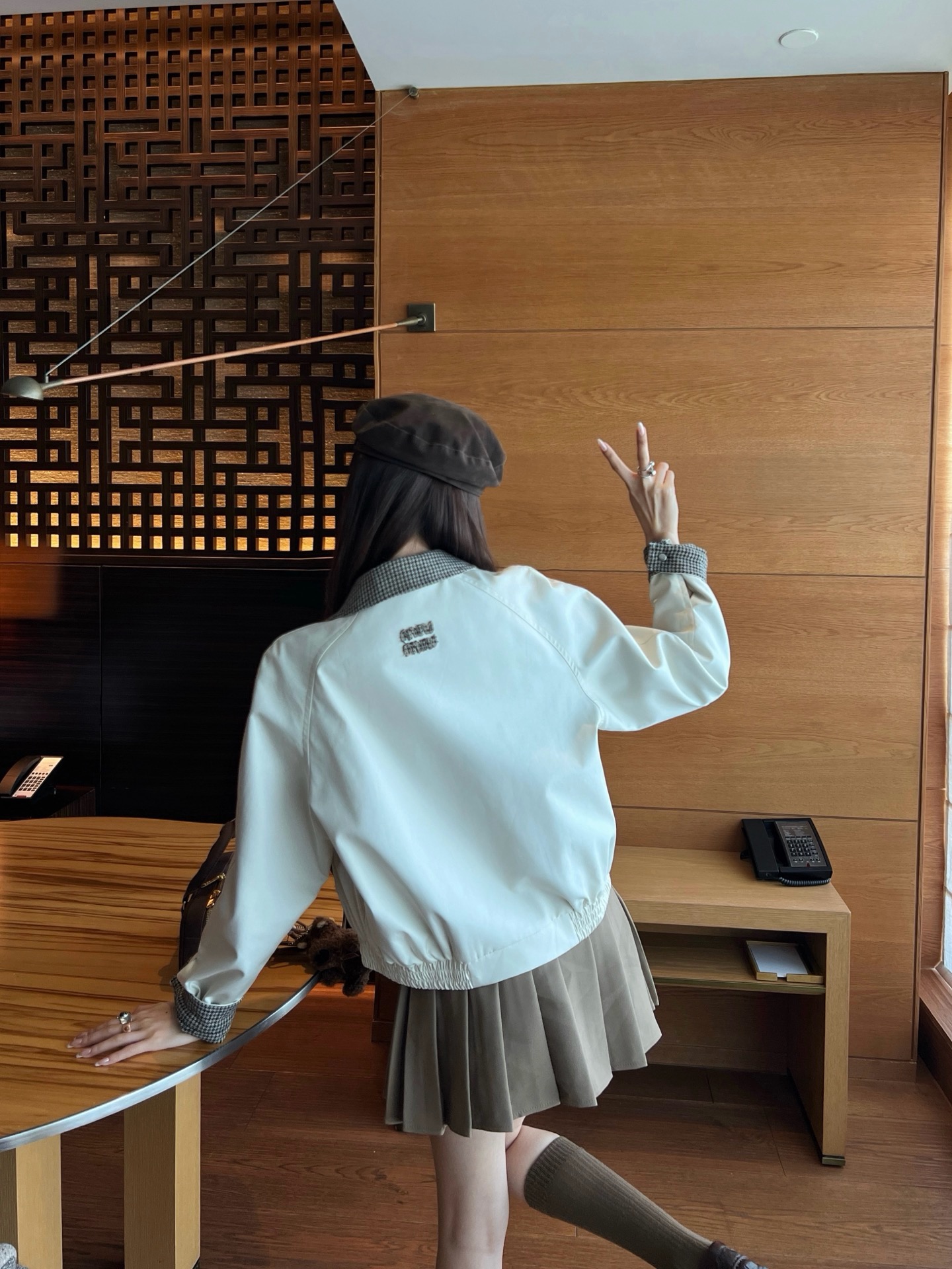 Miu 26fw zipper jacket