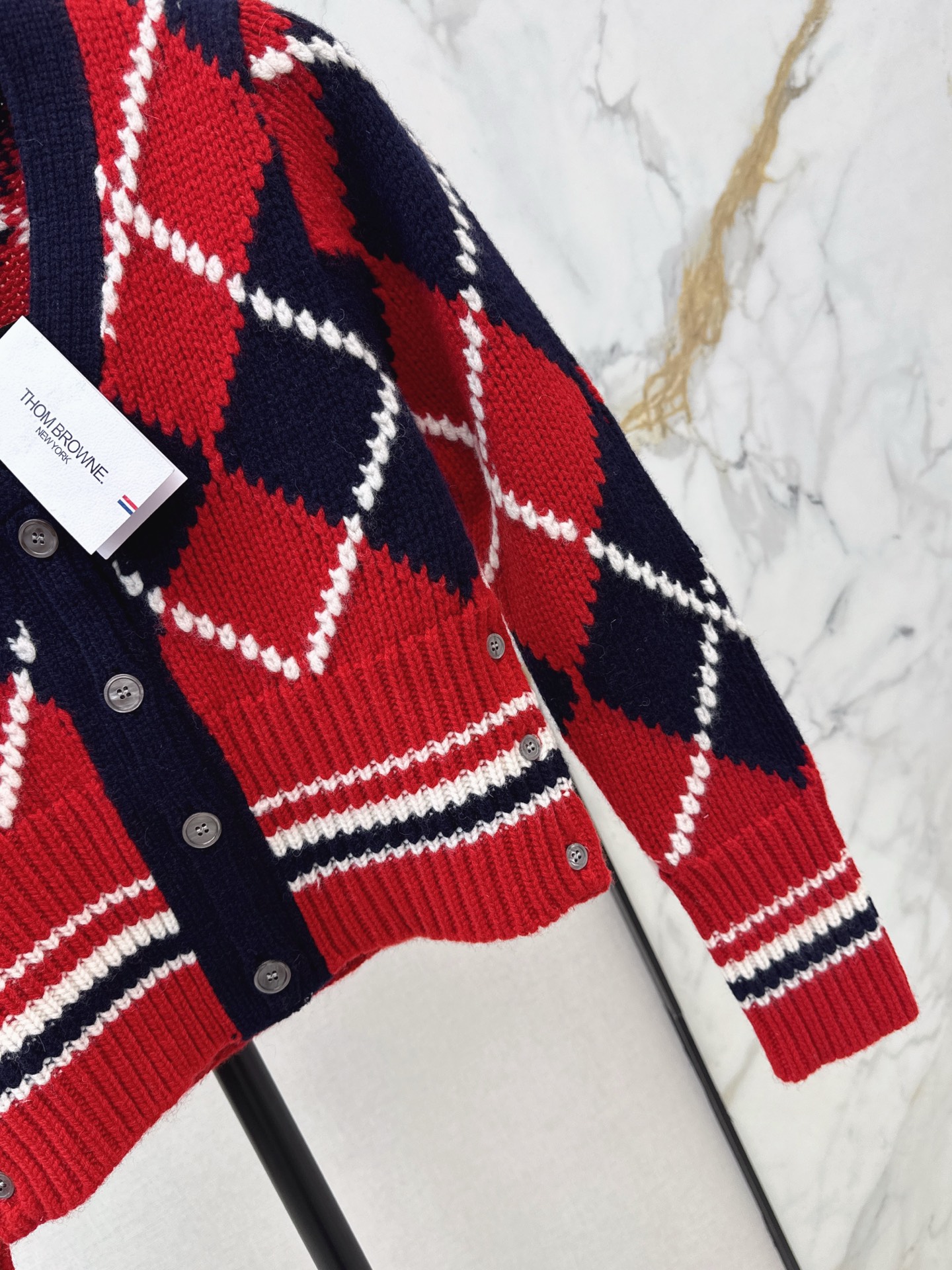 Thom 26fw jacquard knit cardigan