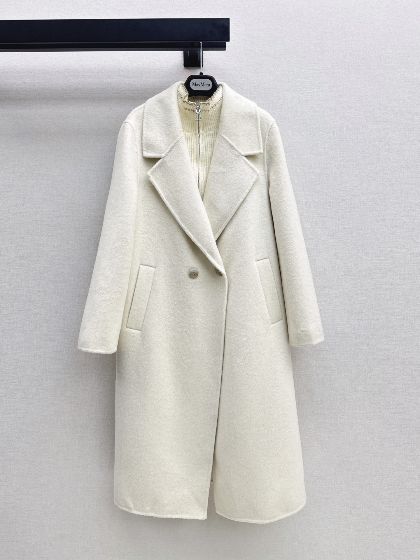 Max 26fw knit vest overcoats sets