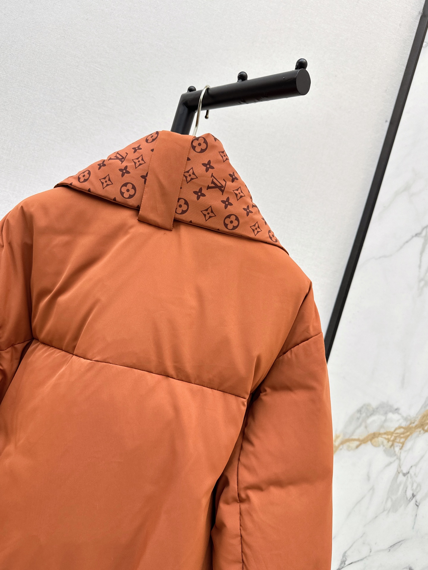Loui 26fw print shawls down jacket sets