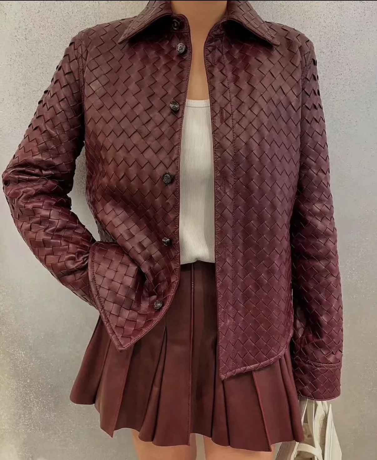 Bott 26fw leather jacket