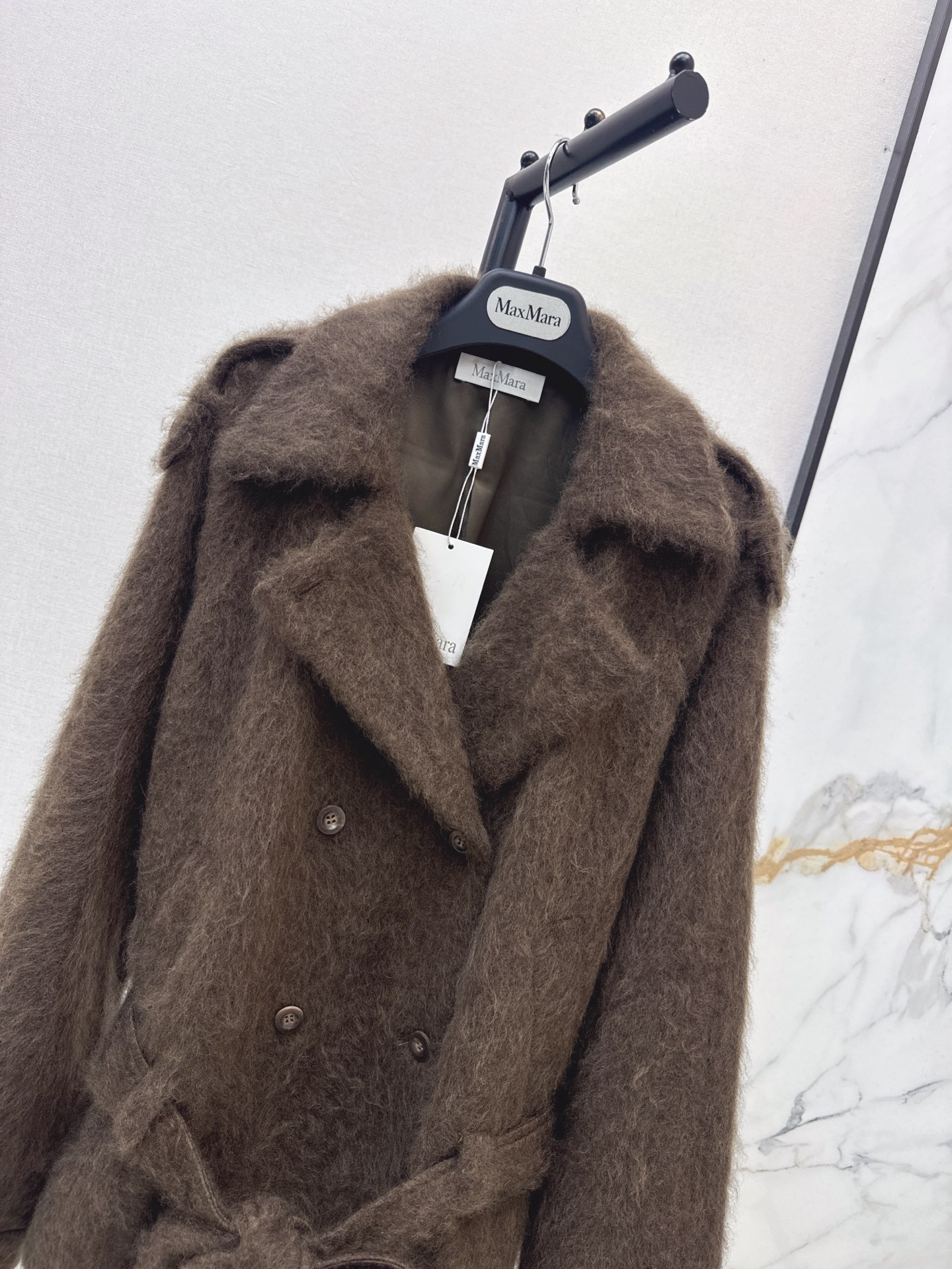 Max 26fw belted woolen jacket