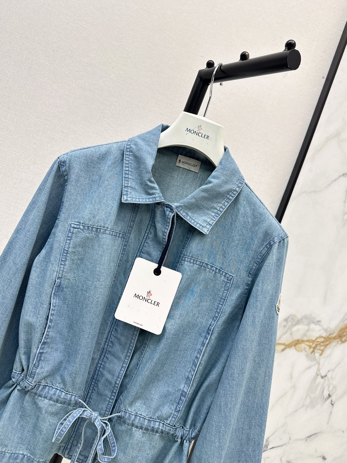 Monc 26fw drawstring denim jacket
