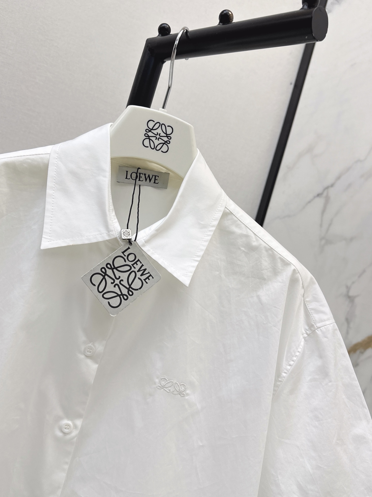 Loe 26fw cropped shirt