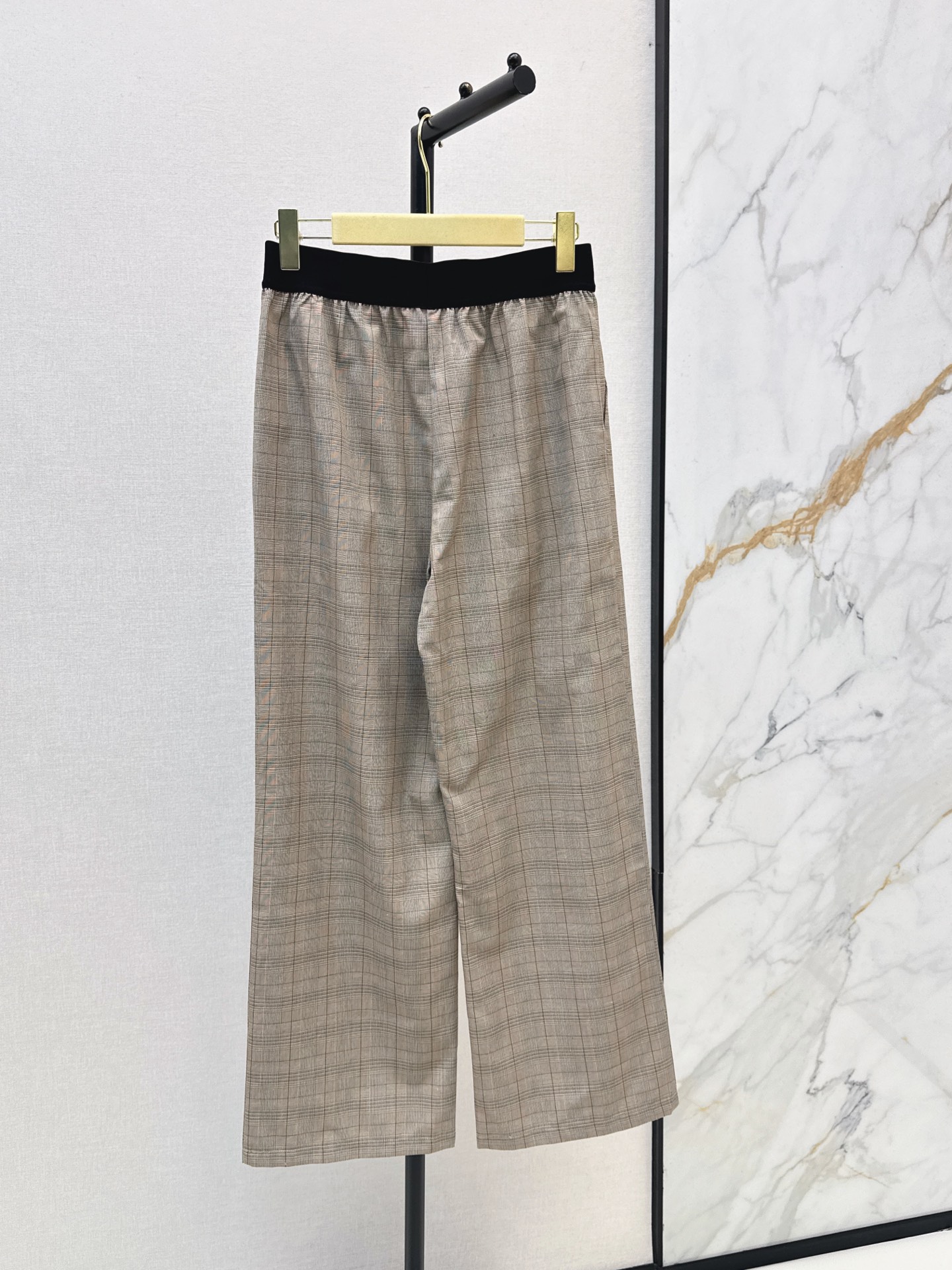 Miu 26fw check suit pants