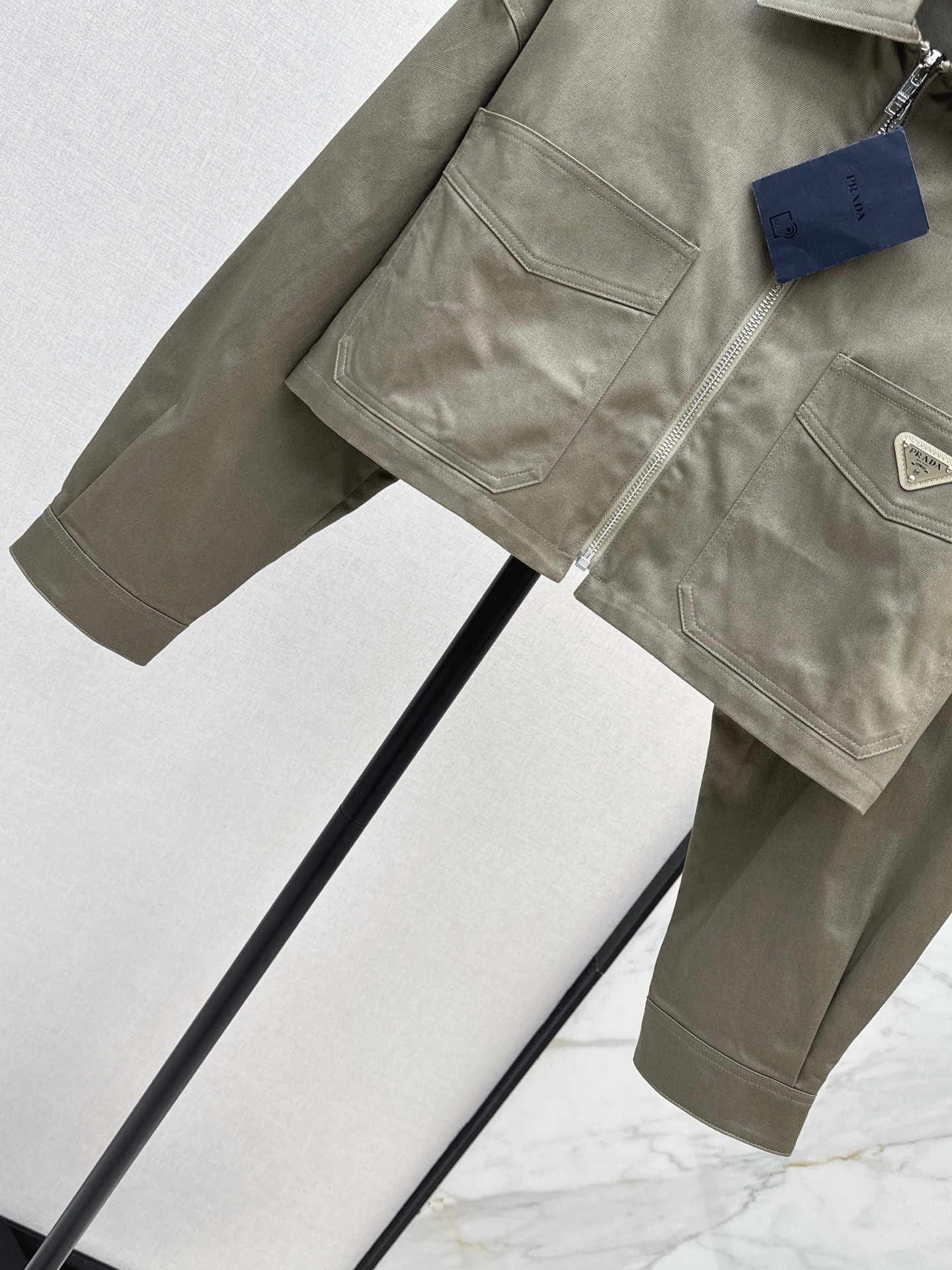Pra 26fw cropped cargo jacket