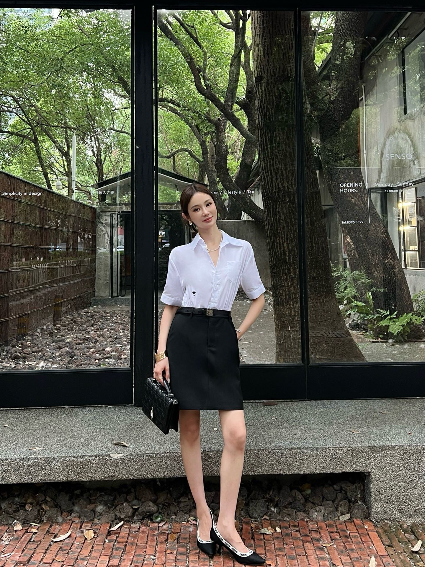 CD 26ss contract shirt dress