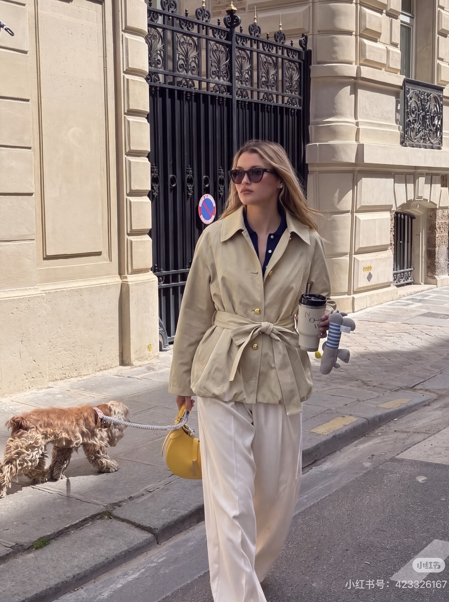 Chol 26fw belted cropped trench coats