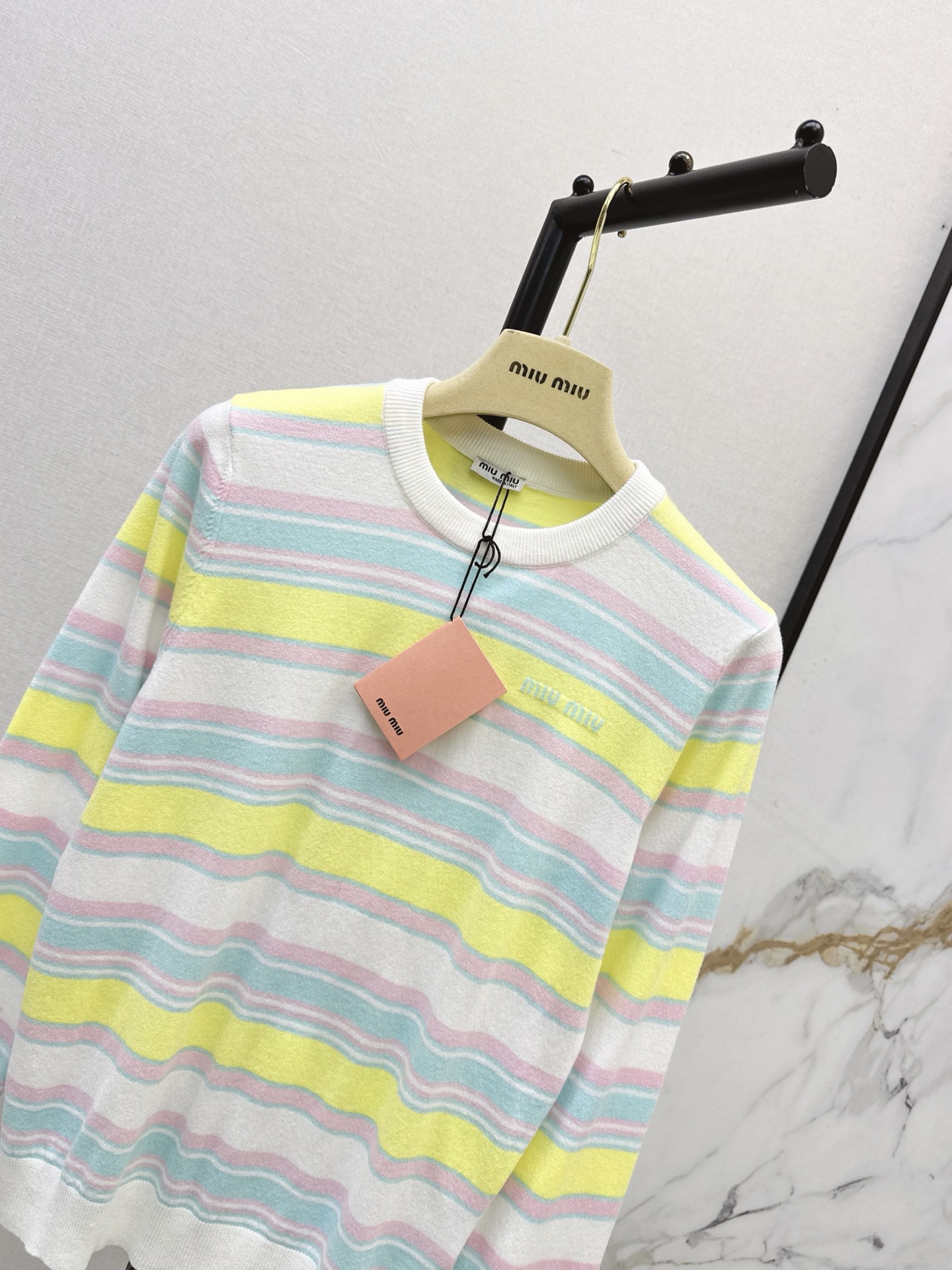 Miu 26fw stripe sweater