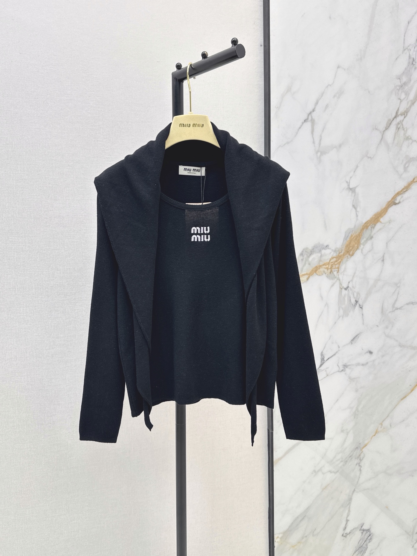 Miu 26fw shawl knitwear