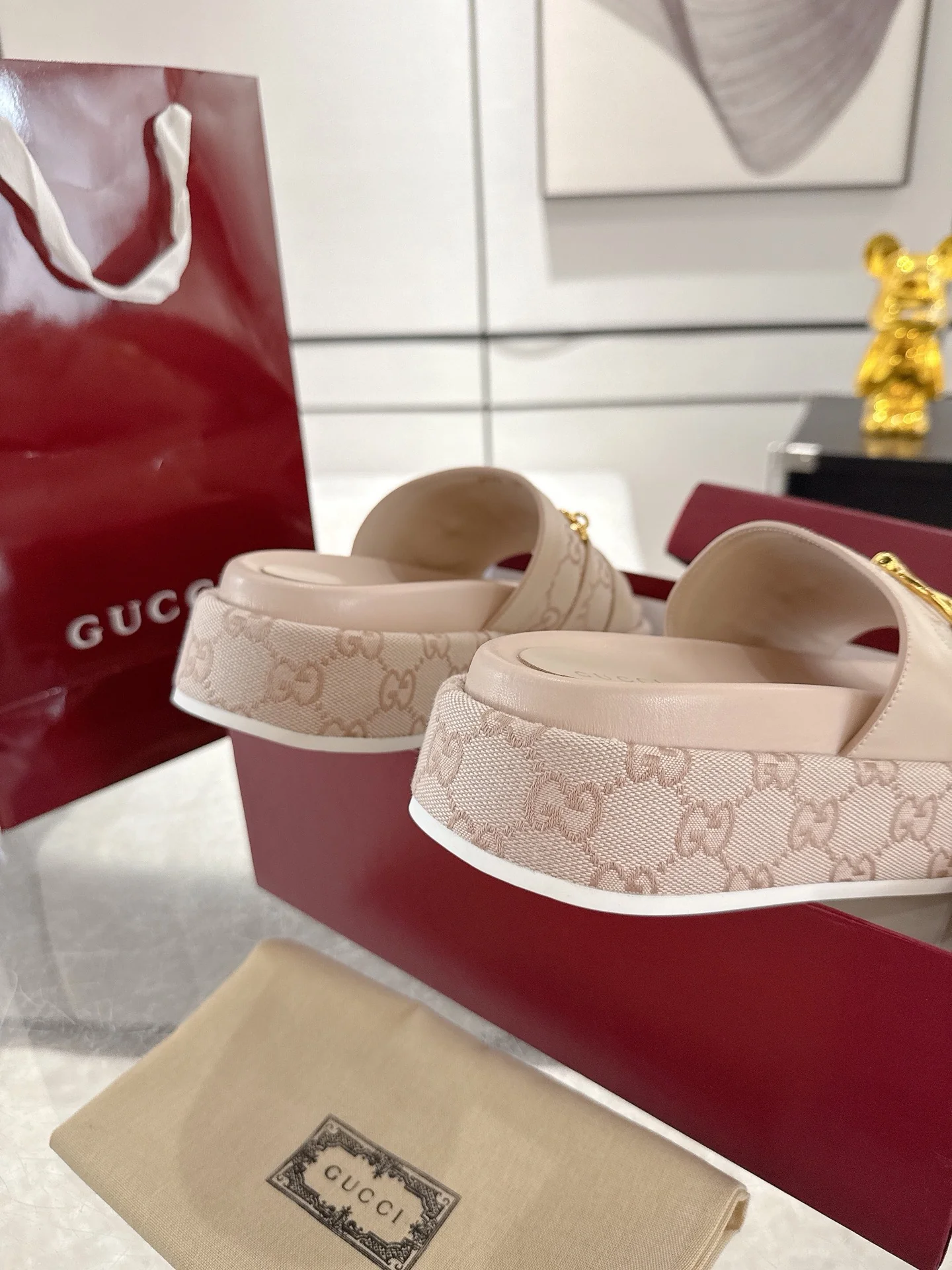 Gucc 25fw thick slippers