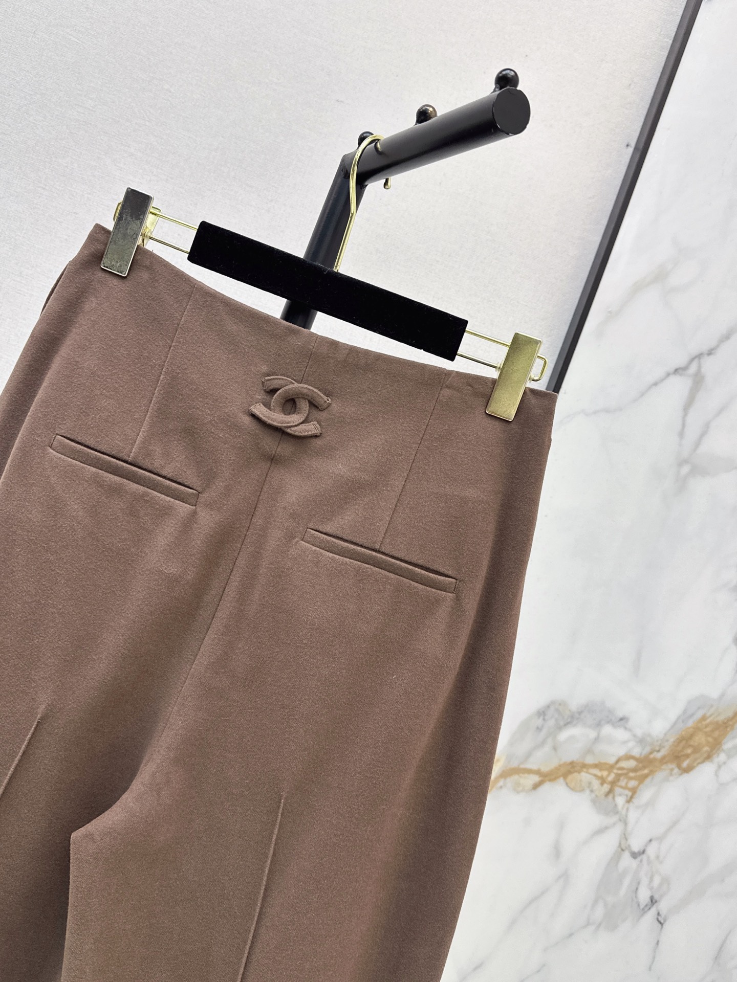Chan 26fw wool wide-leg pants