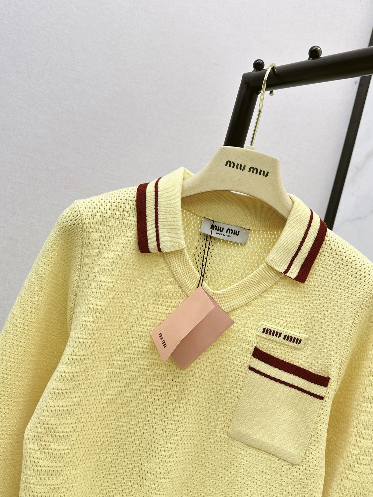 Miu 26fw polo sweater