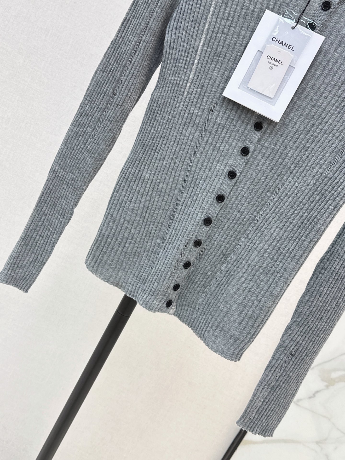 Chan 26fw stretch knit top