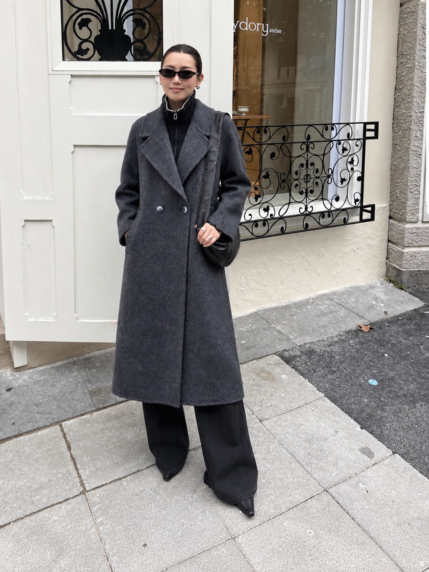 Max 26fw knit vest overcoats sets